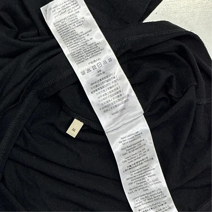 Gucci Gucci Gucci Black Logo Print Short Sleeve T-Shirt -2506 Size US M / EU 48-50 / 2 - 6 Thumbnail