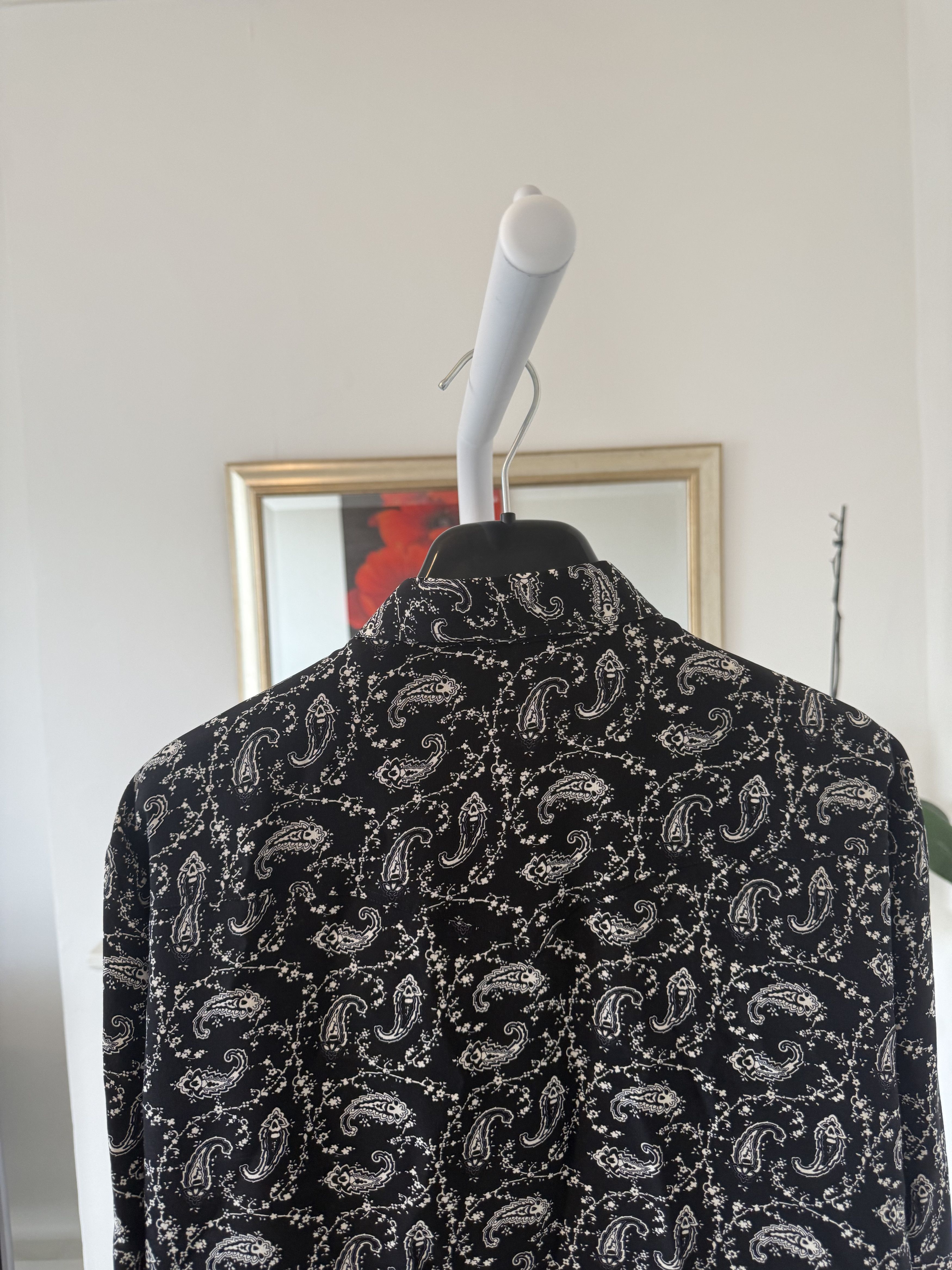 Saint Laurent Paris SS14 Saint Laurent Paisley Silk Shirt Size US XL / EU 56 / 4 - 8 Thumbnail