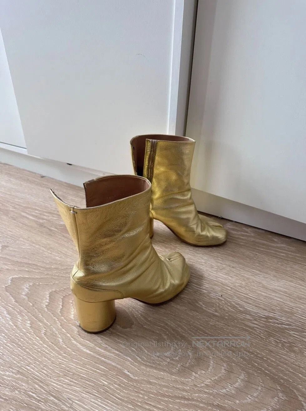 Maison Margiela Maison Margiela FW18 Liquid Gold Tabi Shoes. Size US 7 / IT 37 - 9 Thumbnail
