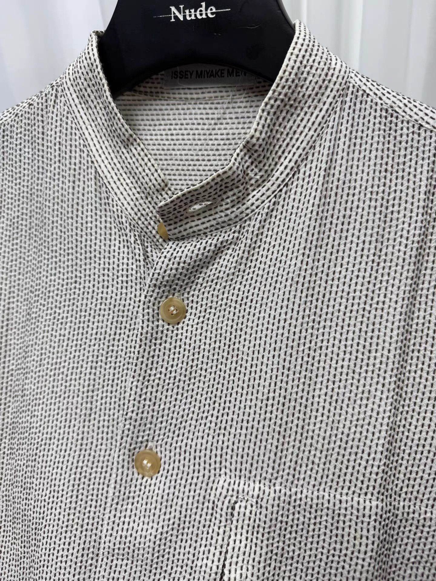 Issey Miyake Issey Miyake Men Striped Embroidered Shirt K20 Size US M / EU 48-50 / 2 - 5 Thumbnail