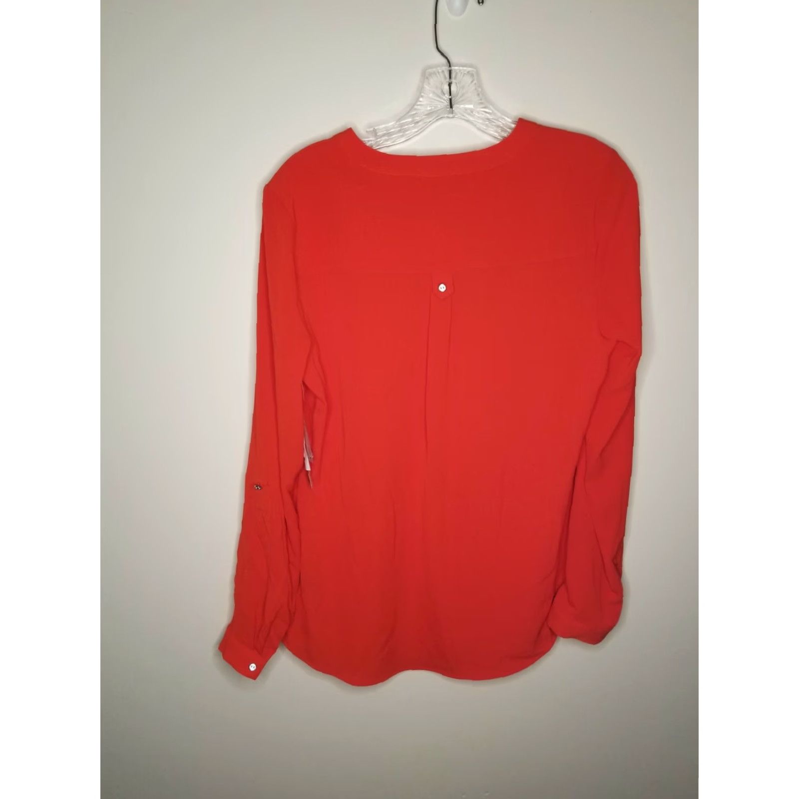 Vintage Zac & Rachel Womens Red Long Sleeve Blouse Size S Size S / US 4 / IT 40 - 4 Thumbnail