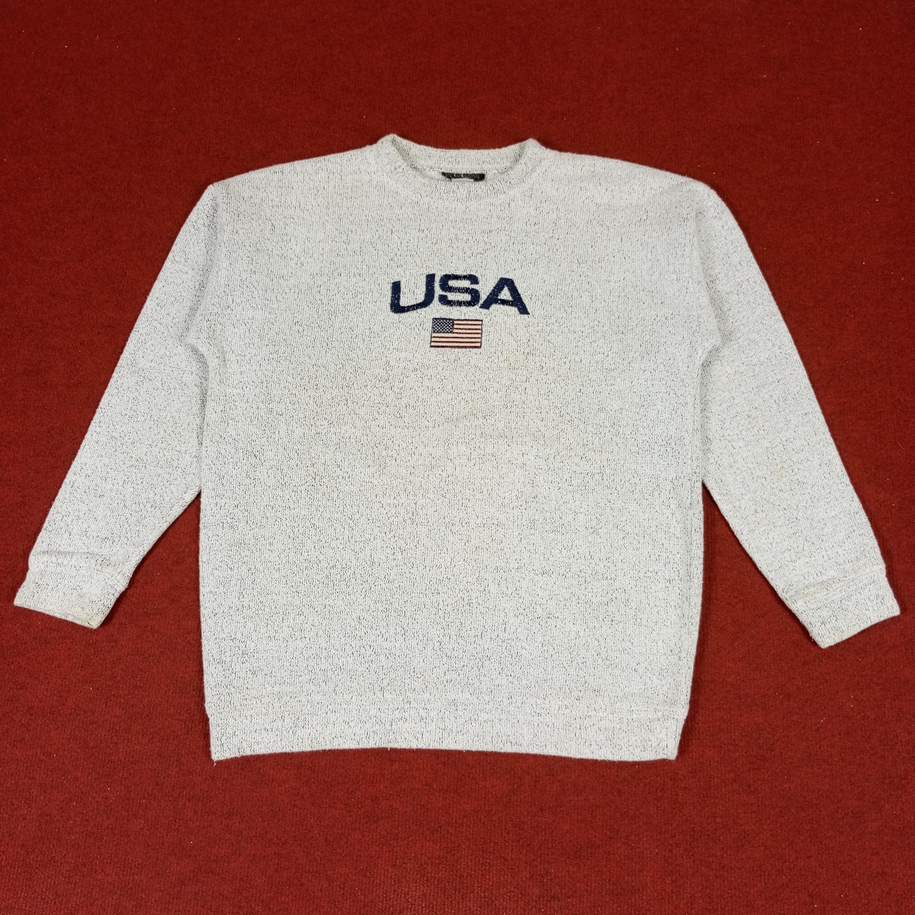 Vintage USA Center Design Sweatshirt Size US M / EU 48-50 / 2 - 1 Thumbnail