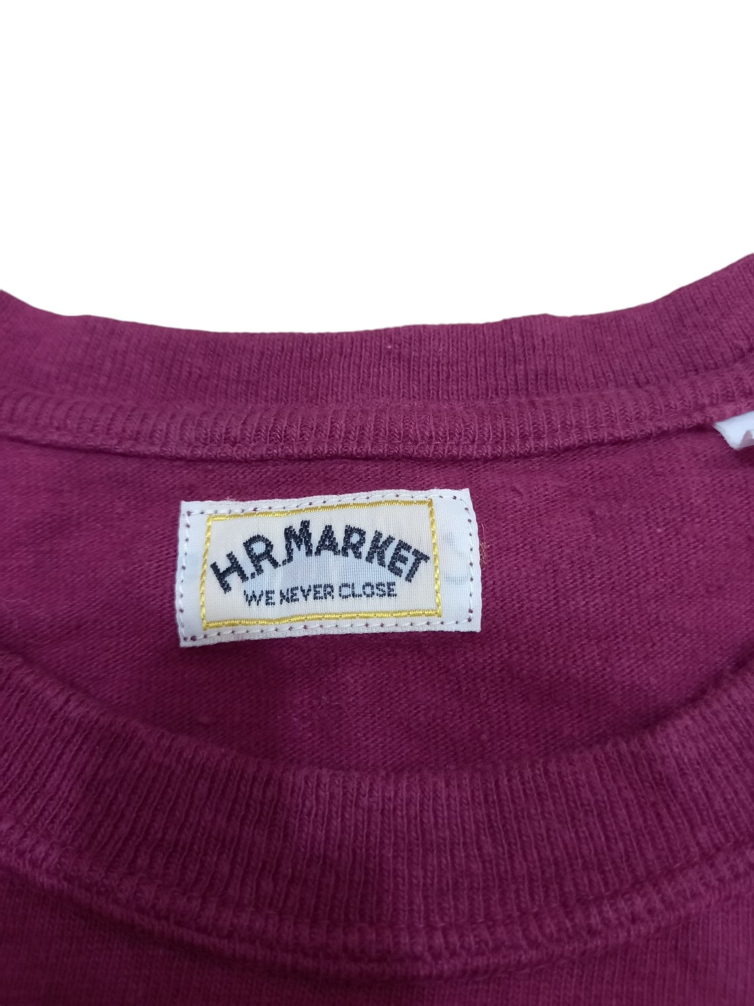 Blue Blue Japan × HOLLYWOOD RANCH MARKET × Japanese Brand Hollywood Ranch Market Blue/Blue Japan Maroon Tee Size US M / EU 48-50 / 2 - 2 Thumbnail