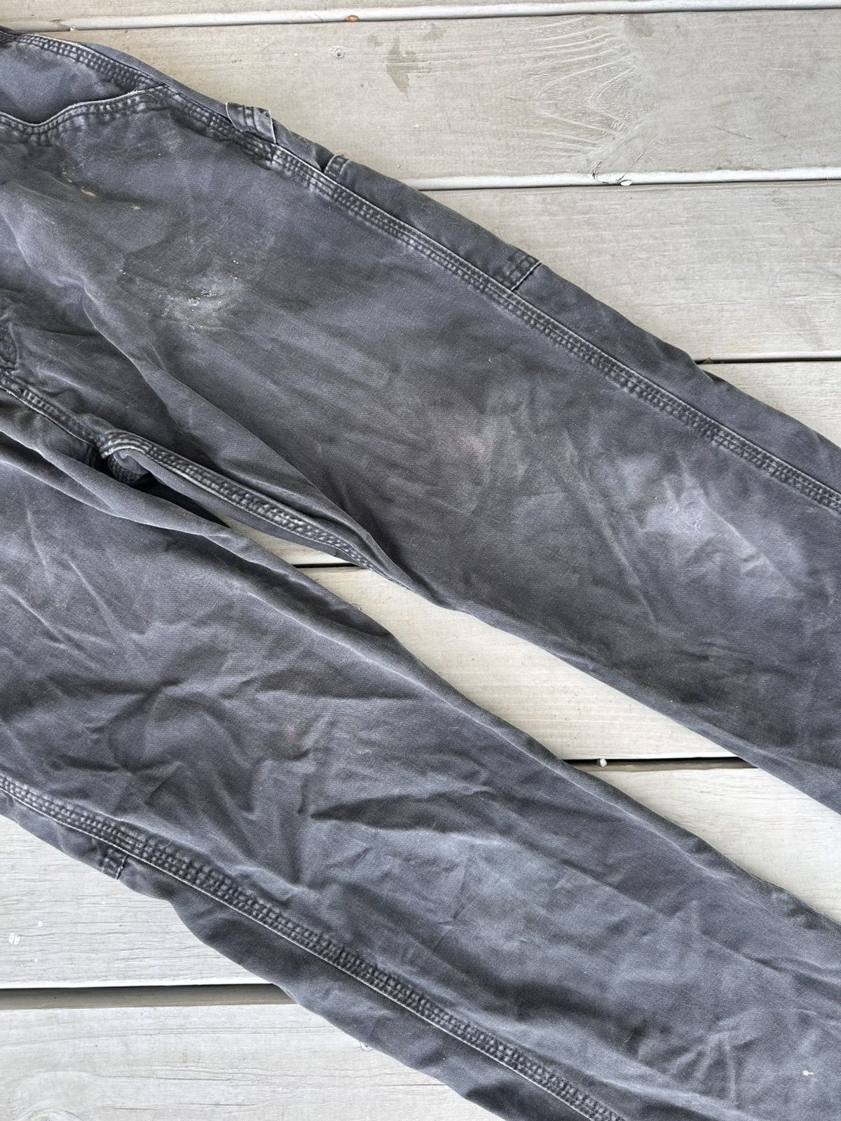 Carhartt Vintage Carhartt black pants faded 35x34 Size US 35 - 4 Thumbnail