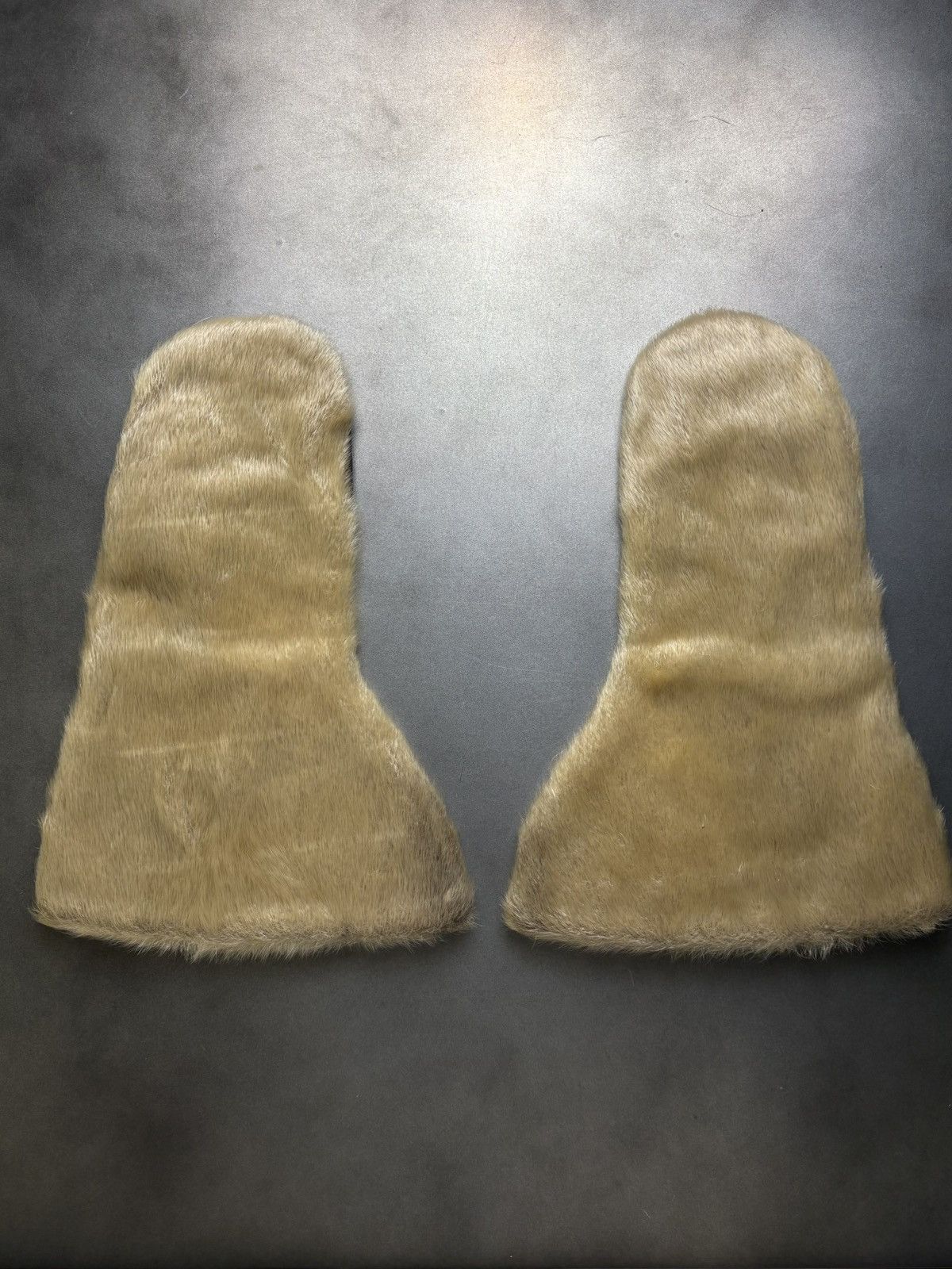 Leather × Vintage Vintage Sealskin Gauntlets Antique Seal Fur Mittens Gloves Size ONE SIZE - 5 Thumbnail