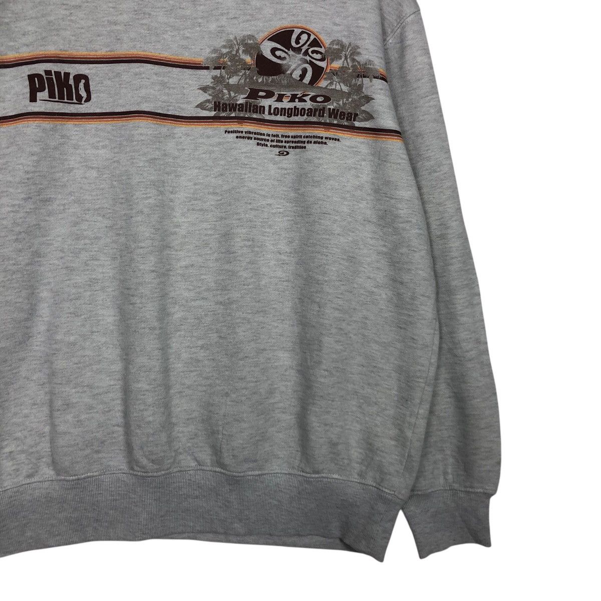 Japanese Brand × Vintage 📌Vintage Sweatshirt Piko Hawaii Design Big Logo Size US L / EU 52-54 / 3 - 6 Thumbnail