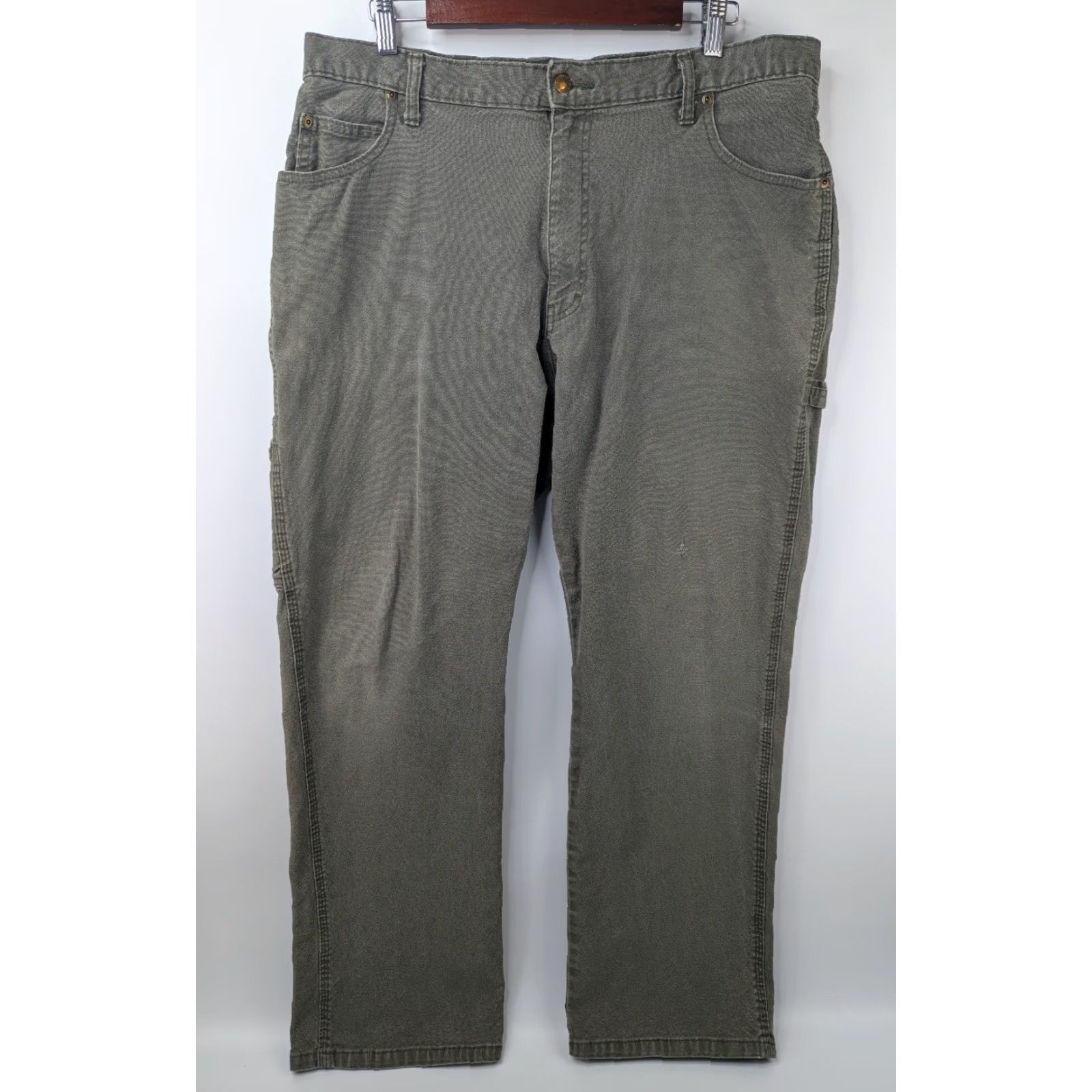 Dickies Dickies Workwear Pants Men’s 37x31 Green Canvas Carpenter Utility Size US 37 - 5 Thumbnail
