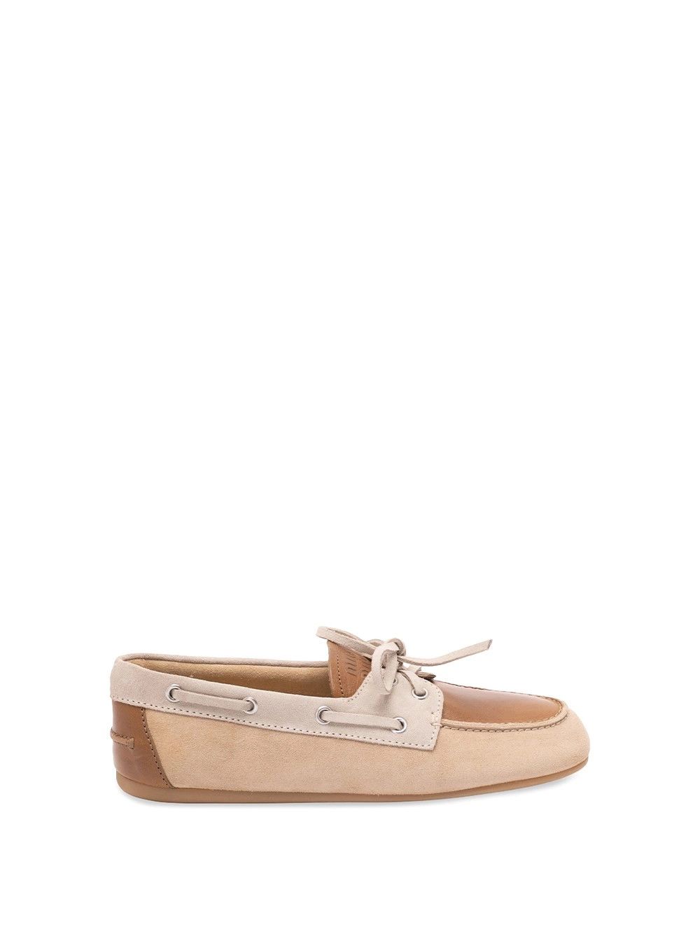 Miu Miu Suede and Leather Boat Shoes Size US 6 / IT 36 - 1 Thumbnail