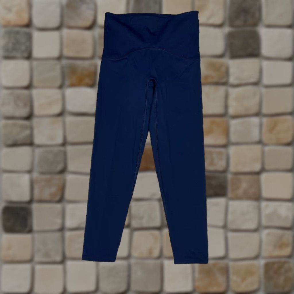 Spanx Spanx Legging Womens M Blue Nylon Stretch Mid Rise Yoga Casual Athleisure Size 32" / US 10 / IT 46 - 1 Thumbnail