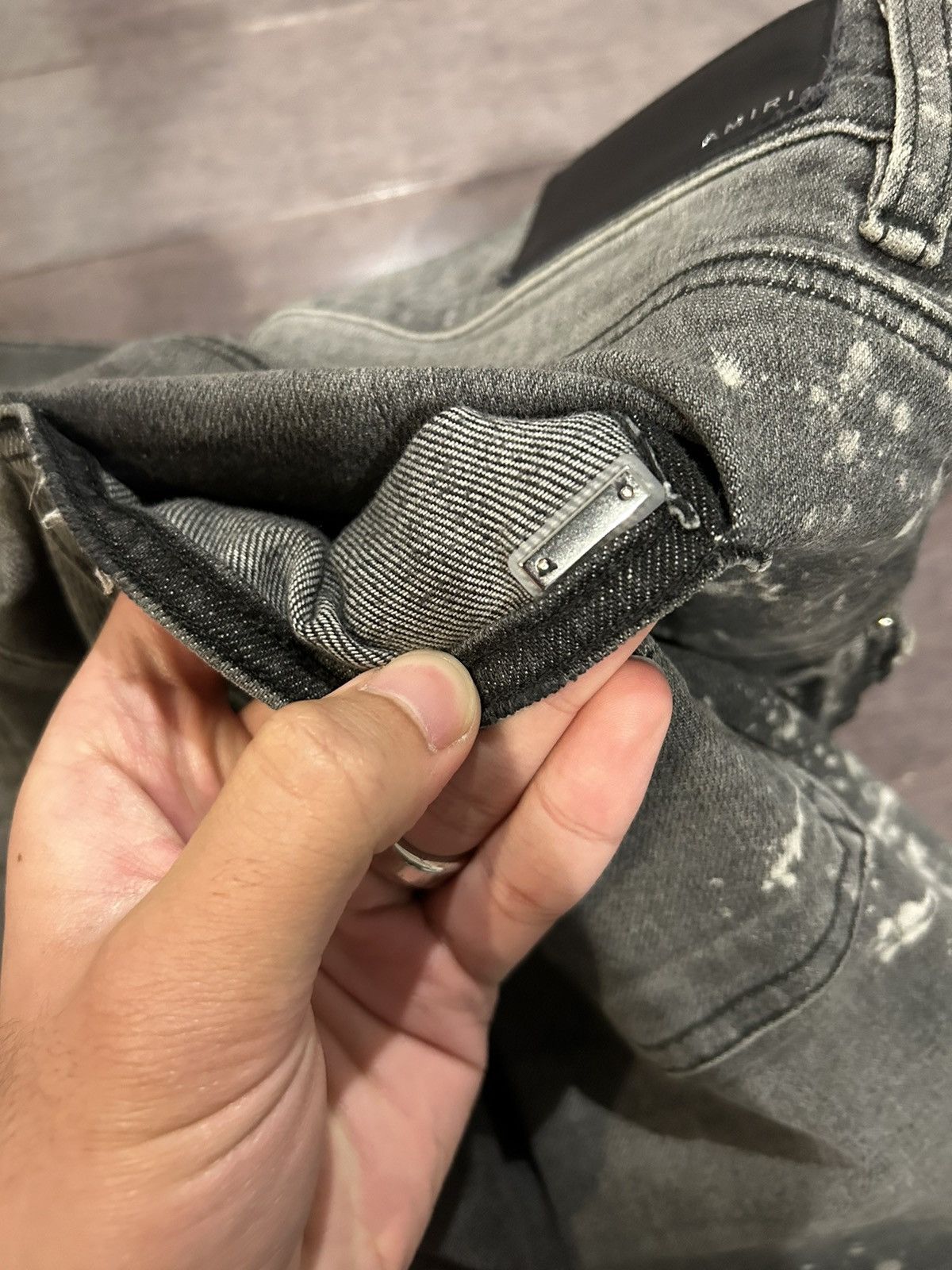 Amiri Amiri jeans grey paint splatter size 36 Size US 36 / EU 52 - 6 Thumbnail