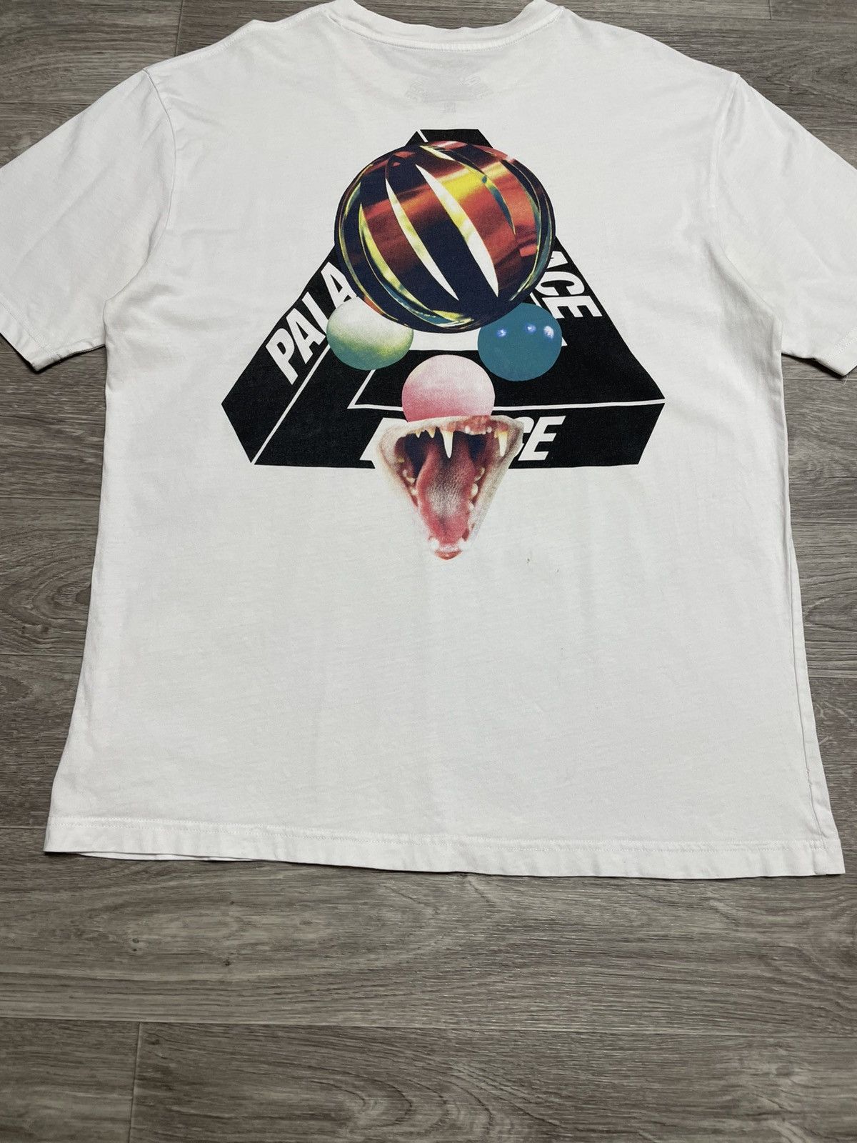 Palace Palace Sans Tri-Ferg White T-Shirt Size US XL / EU 56 / 4 - 15 Thumbnail