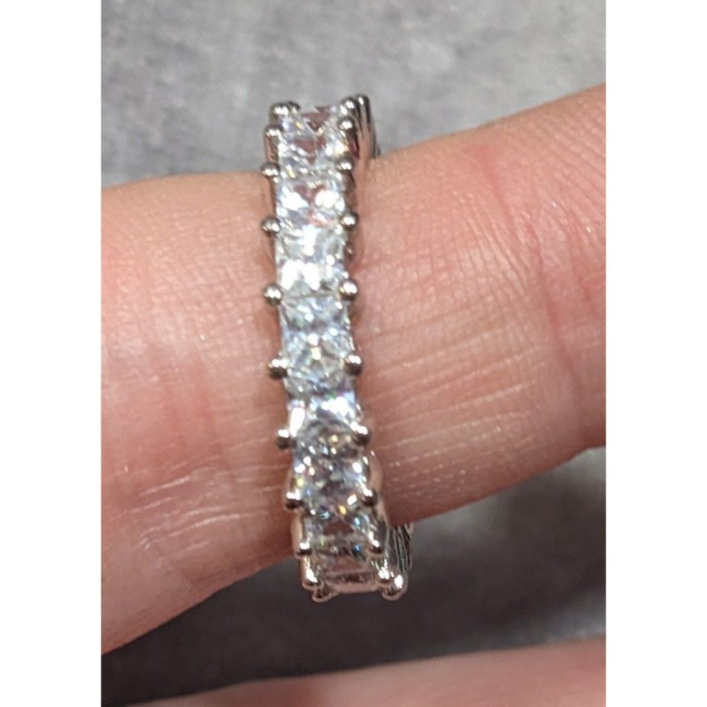 Other Glamorous Bridal Cubic Zirconia Eternity Band Size ONE SIZE - 7 Thumbnail