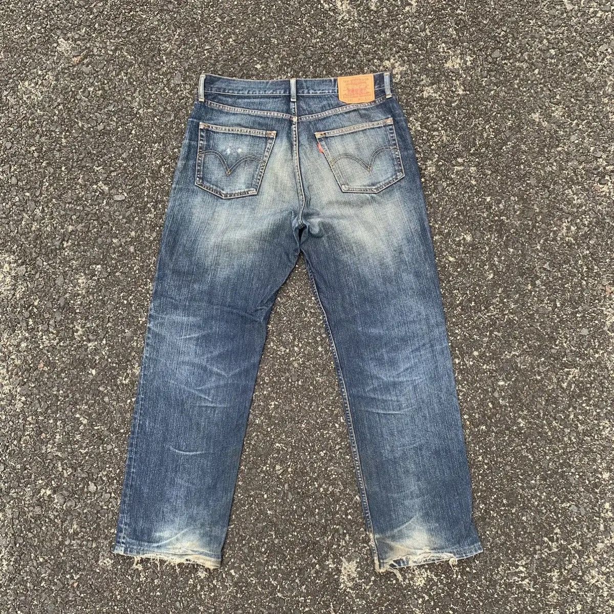 Levi's DISTRESSED DENIM🔥Levi’s 533 Jeans 35x30 Mudwash Faded Pants Size US 35 - 10 Thumbnail