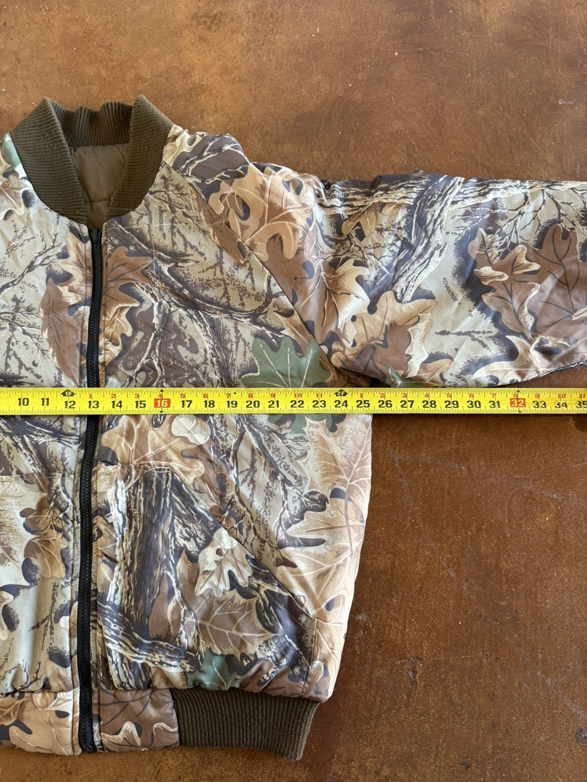 Vintage Advantage® Camo Quilted Bomber Jacket Insulated Zip-Up Size US L / EU 52-54 / 3 - 7 Thumbnail