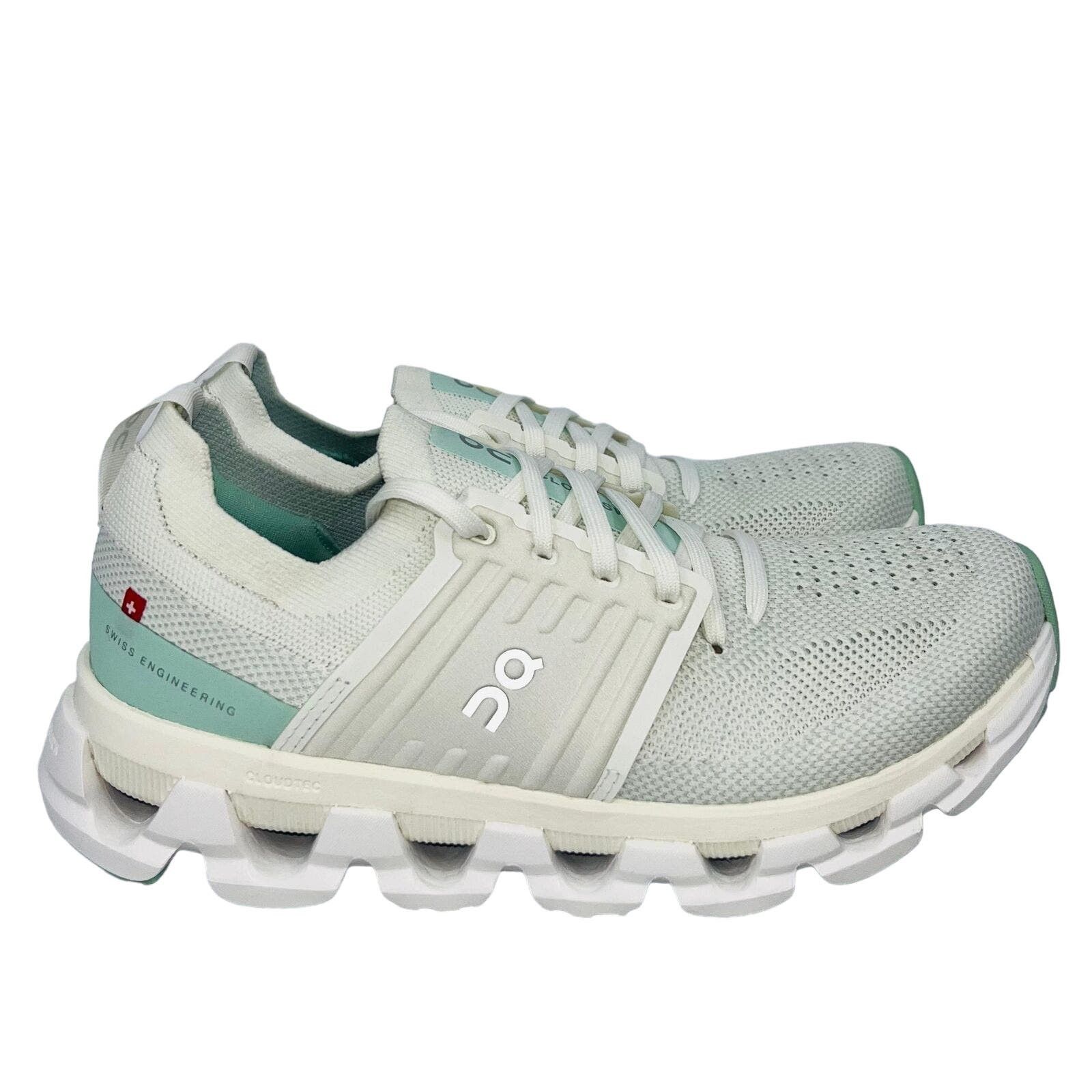 image of On Running Womens Cloudswift 3 "ivory/creek" Sneakers Size 8 in Green