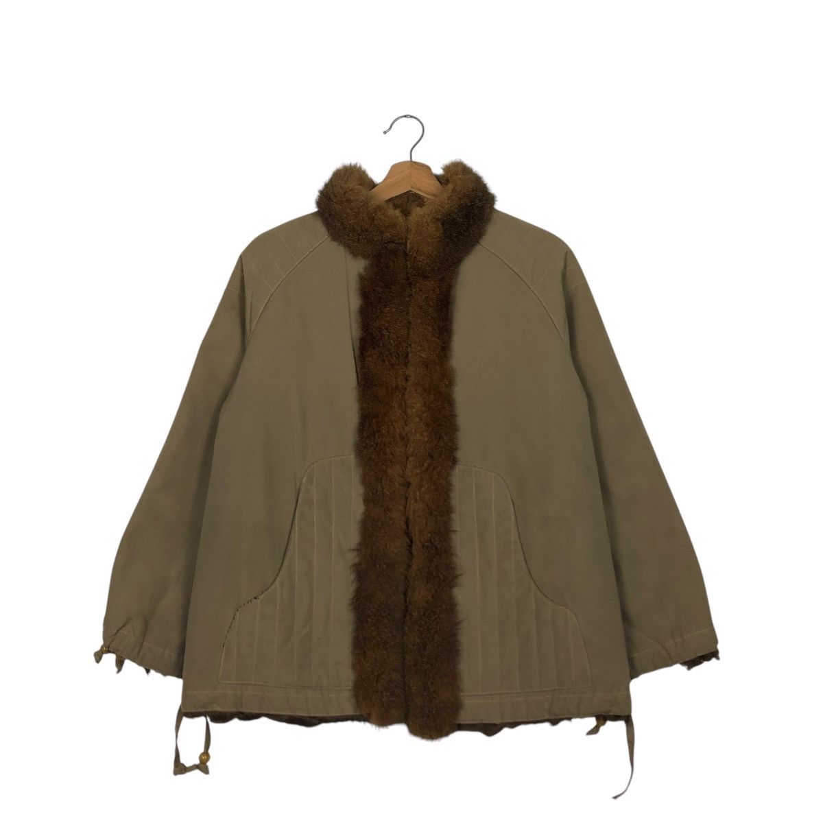Japanese Brand VINTAGE CHORE JACKET MINK FUR BLANKET UNBRANDED ISSEY MIYAKE Size US M / EU 48-50 / 2 - 3 Thumbnail