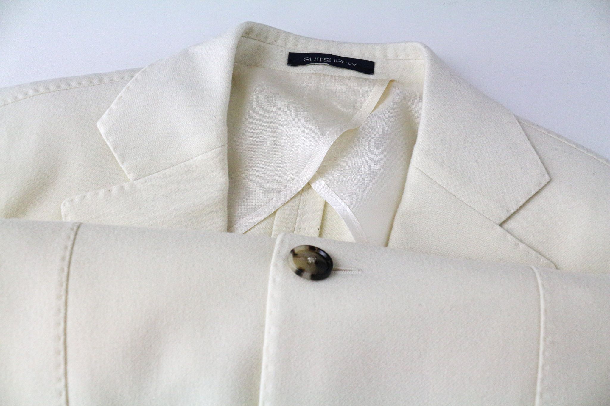 Suitsupply LA SPALLA UK34R Off-White Wool Blazer 73556 Size 34R - 3 Thumbnail