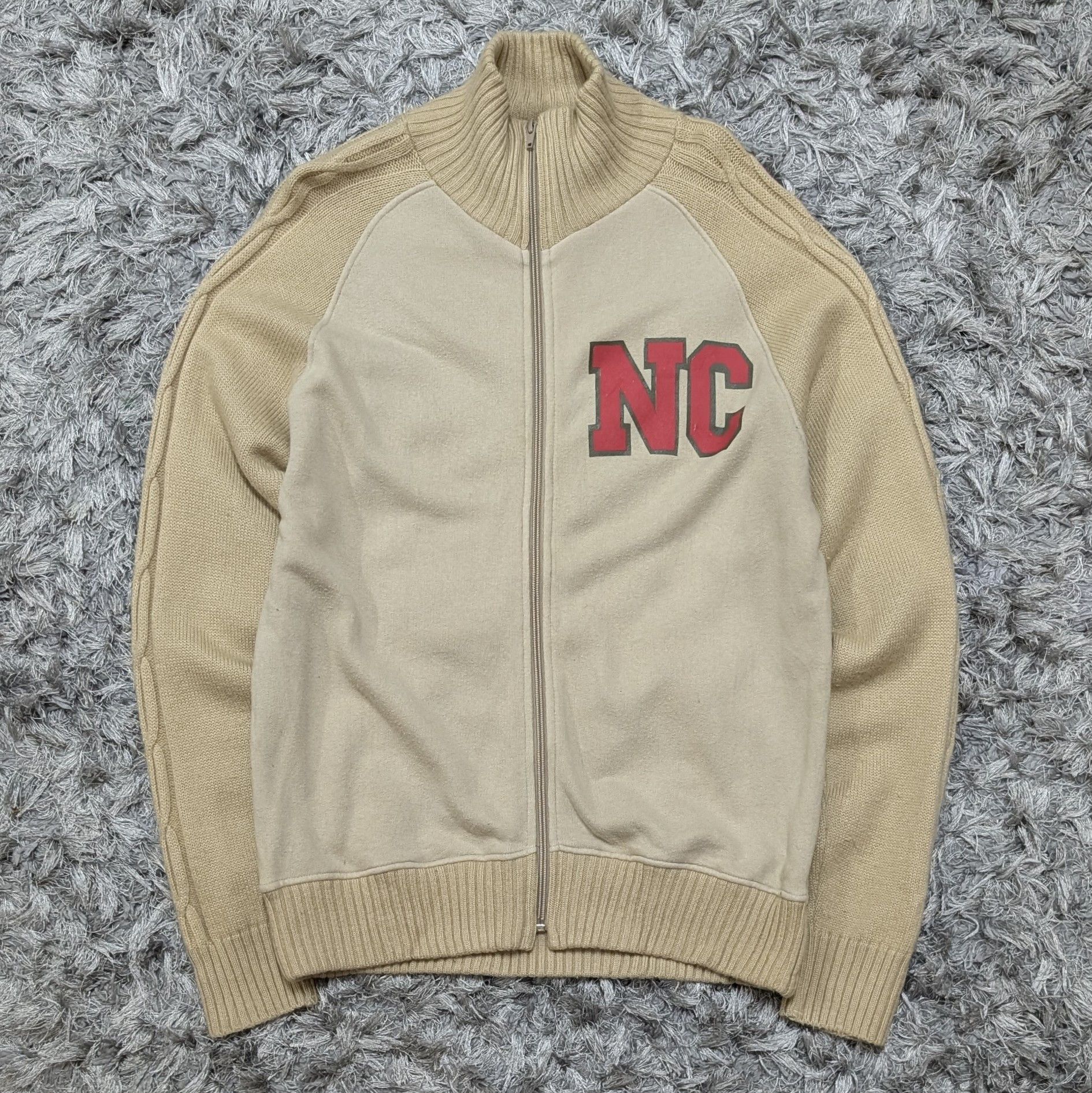 Japanese Brand No Concept Pullover Knitted Sweater Full Zipper Jacket Size US M / EU 48-50 / 2 - 1 Thumbnail