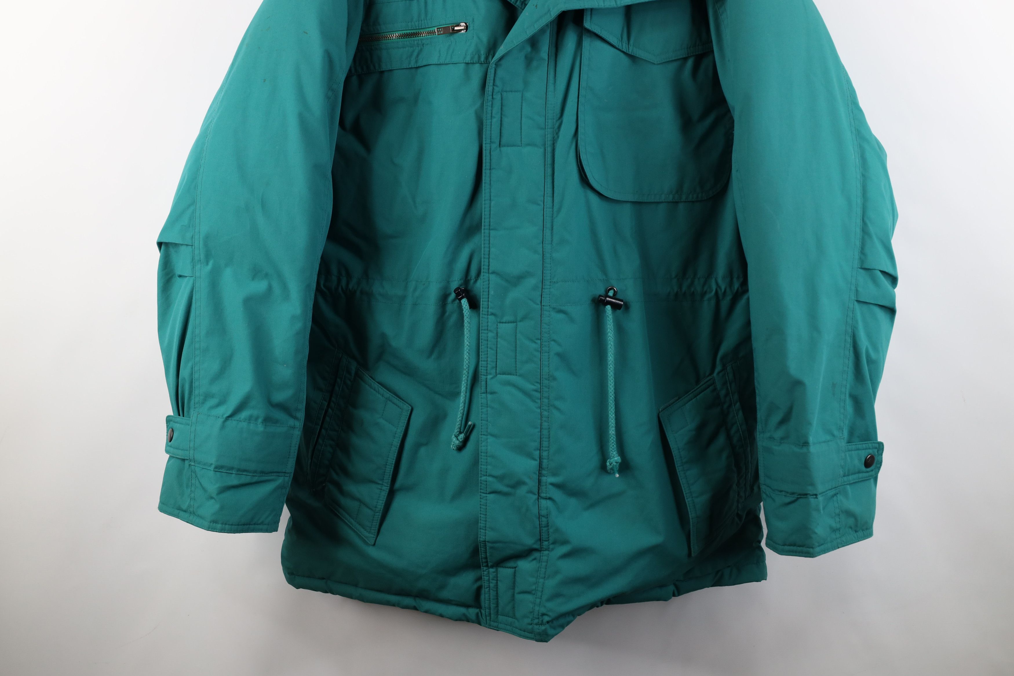 Vintage Vintage 90s Streetwear Down Insulated Puffer Jacket Green Size US XL / EU 56 / 4 - 3 Thumbnail