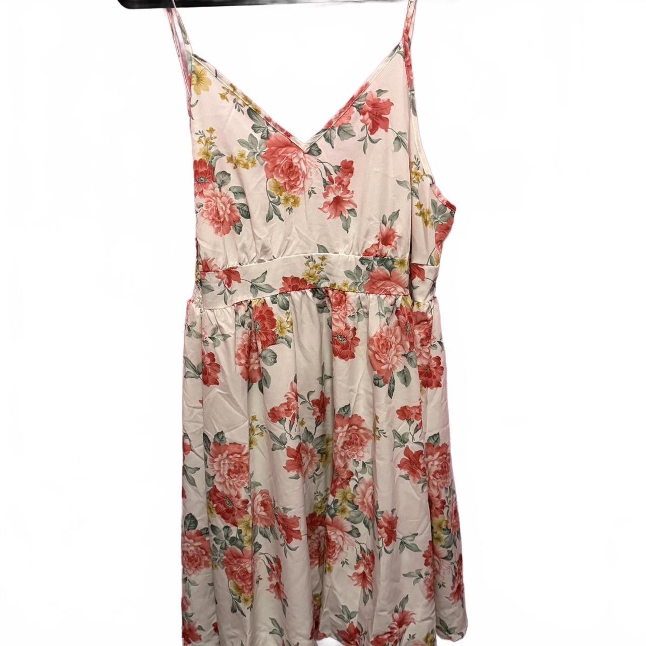 Designer Floral Summer Midi Dress Size M / US 6-8 / IT 42-44 - 2 Thumbnail
