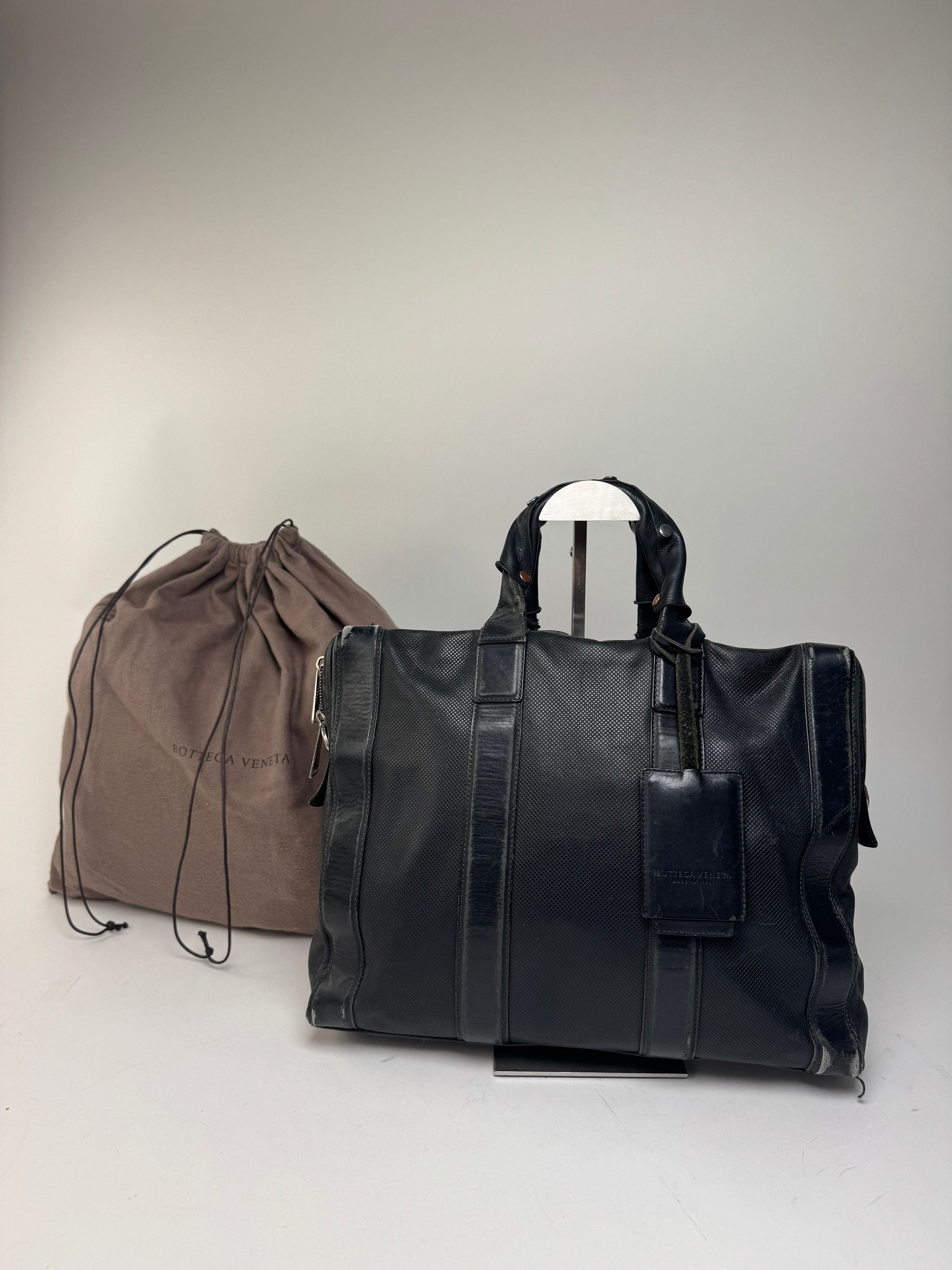 Bottega Veneta Perforated Leather Large Tote Bag Black Size ONE SIZE - 1 Thumbnail