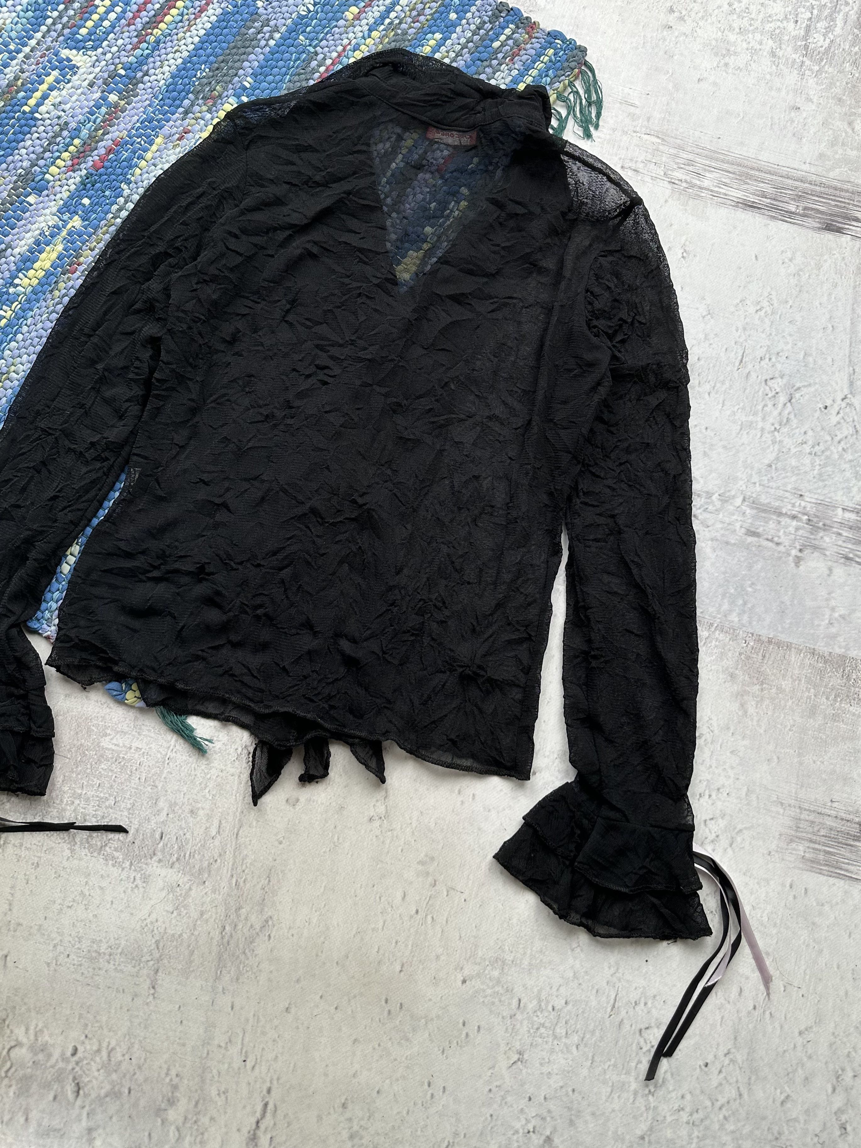 Japanese Brand Vintage Mesh Blouse A307(105)D15 Size M / US 6-8 / IT 42-44 - 7 Thumbnail