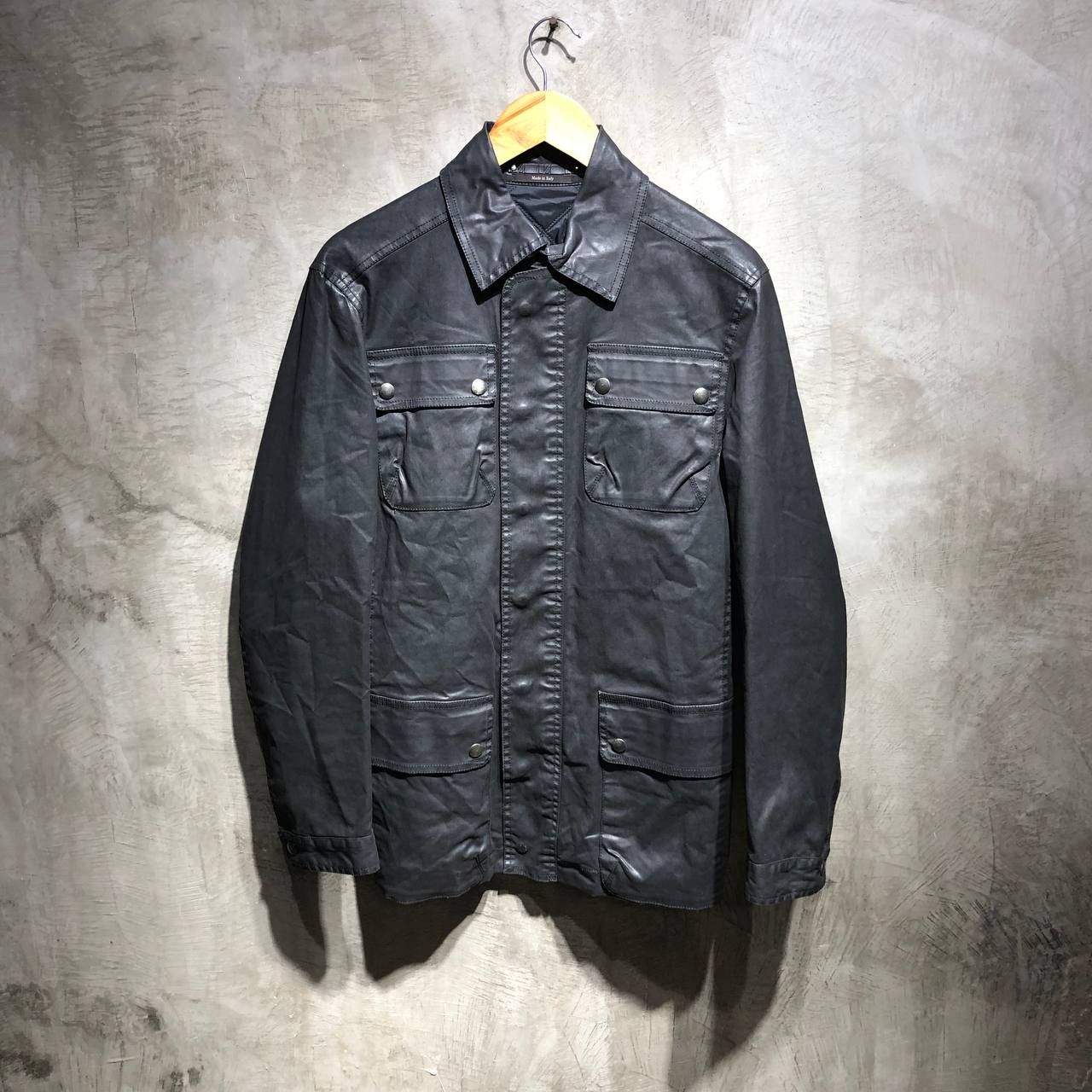 Z Zegna Zegna Waxed motorcycle leather jacket Size US M / EU 48-50 / 2 - 1 Thumbnail