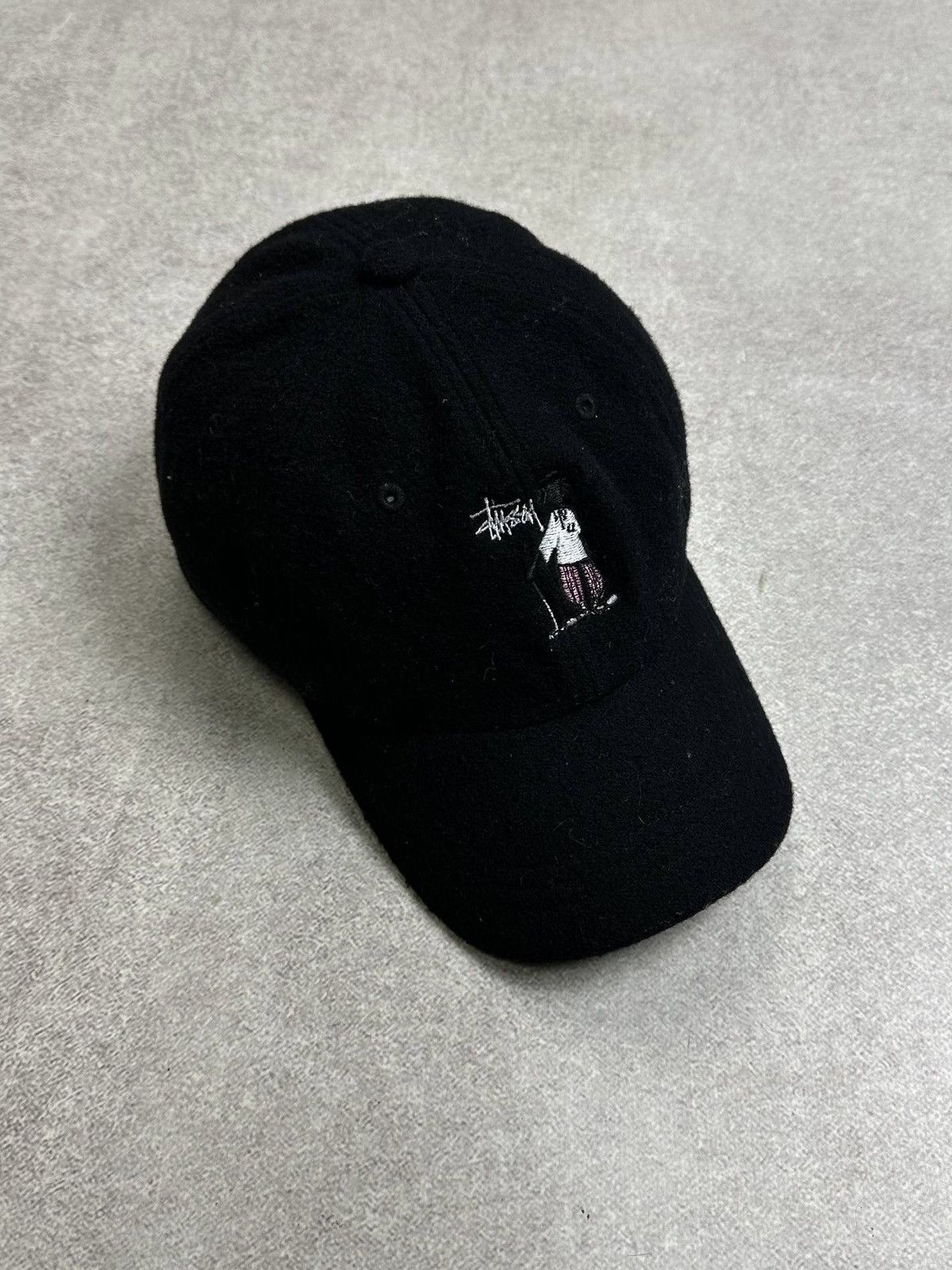 Stussy Vintage 90s Stussy Shadow Man Fleece Cap Rare Size ONE SIZE - 2 Thumbnail