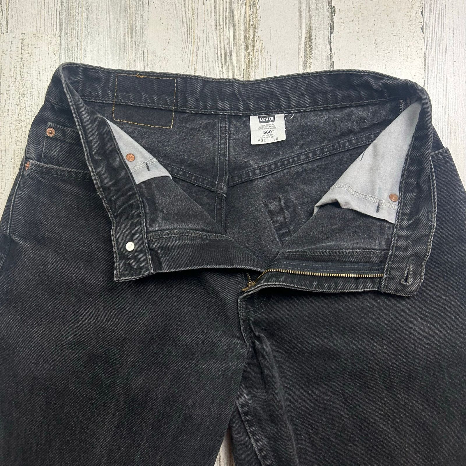 Levi's × Vintage Vintage 1990s 560 Black Levis Size US 32 / EU 48 - 4 Thumbnail