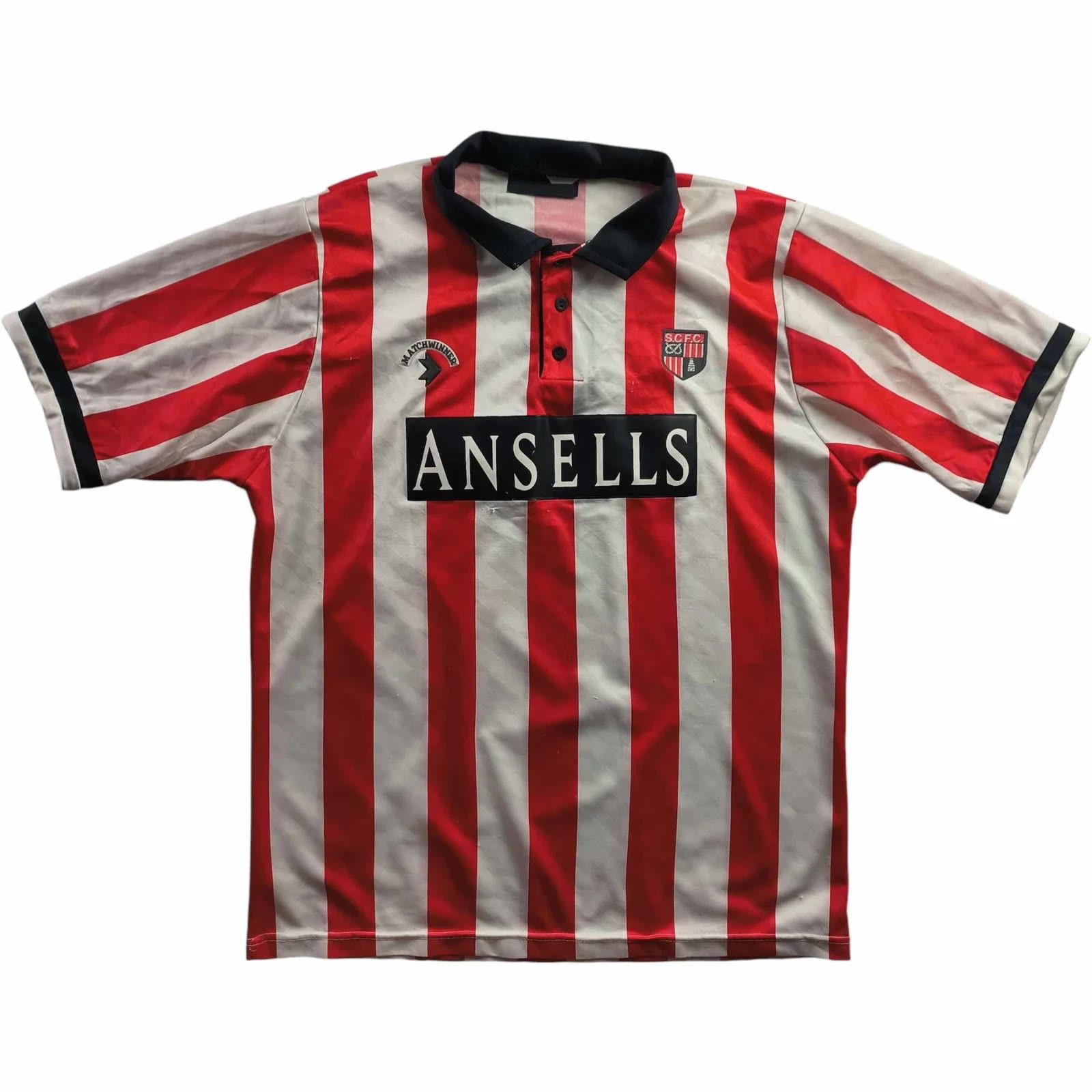 Other Stoke City 1991-92 Matchwinner home football jersey size L Size US L / EU 52-54 / 3 - 1 Thumbnail
