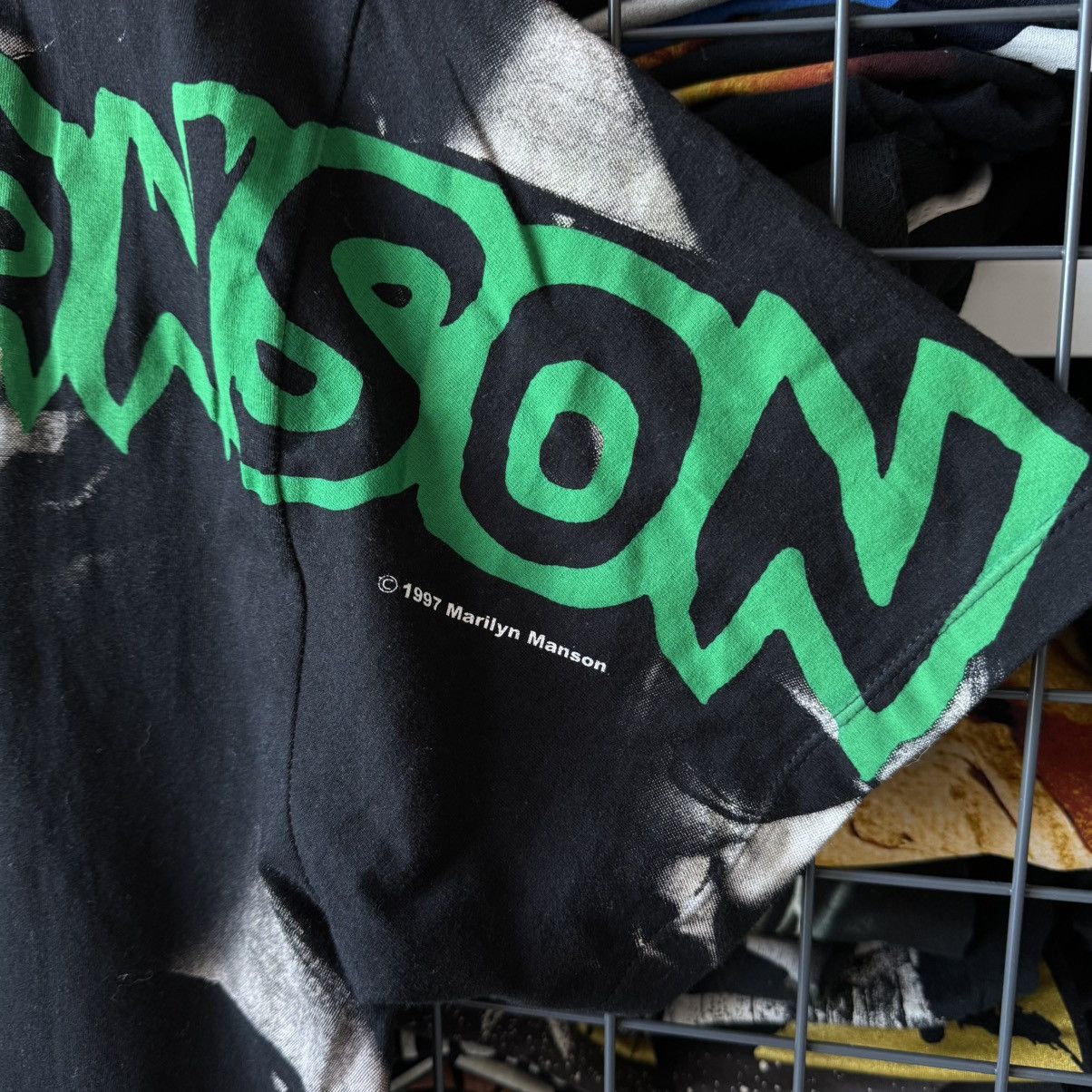 Band Tees Marilyn Manson All Over Print AOP T-shirt Size US L / EU 52-54 / 3 - 9 Thumbnail