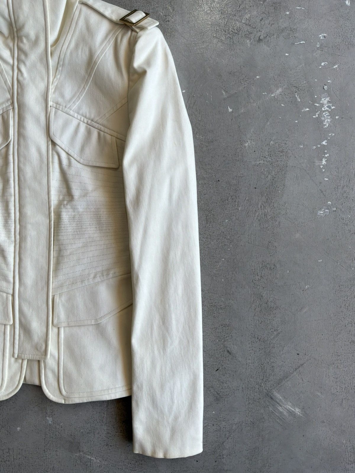 Gucci 2003 - Gucci - Tom Ford Era - Structured Moto Jacket Size XS / US 0-2 / IT 36-38 - 4 Thumbnail