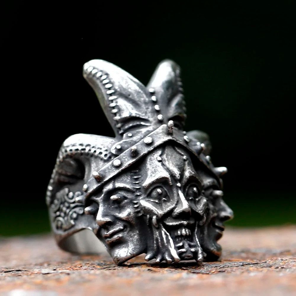 Jewelry Skull Ring Streetwear Jewelry Fashion Gift Size ONE SIZE - 2 Thumbnail