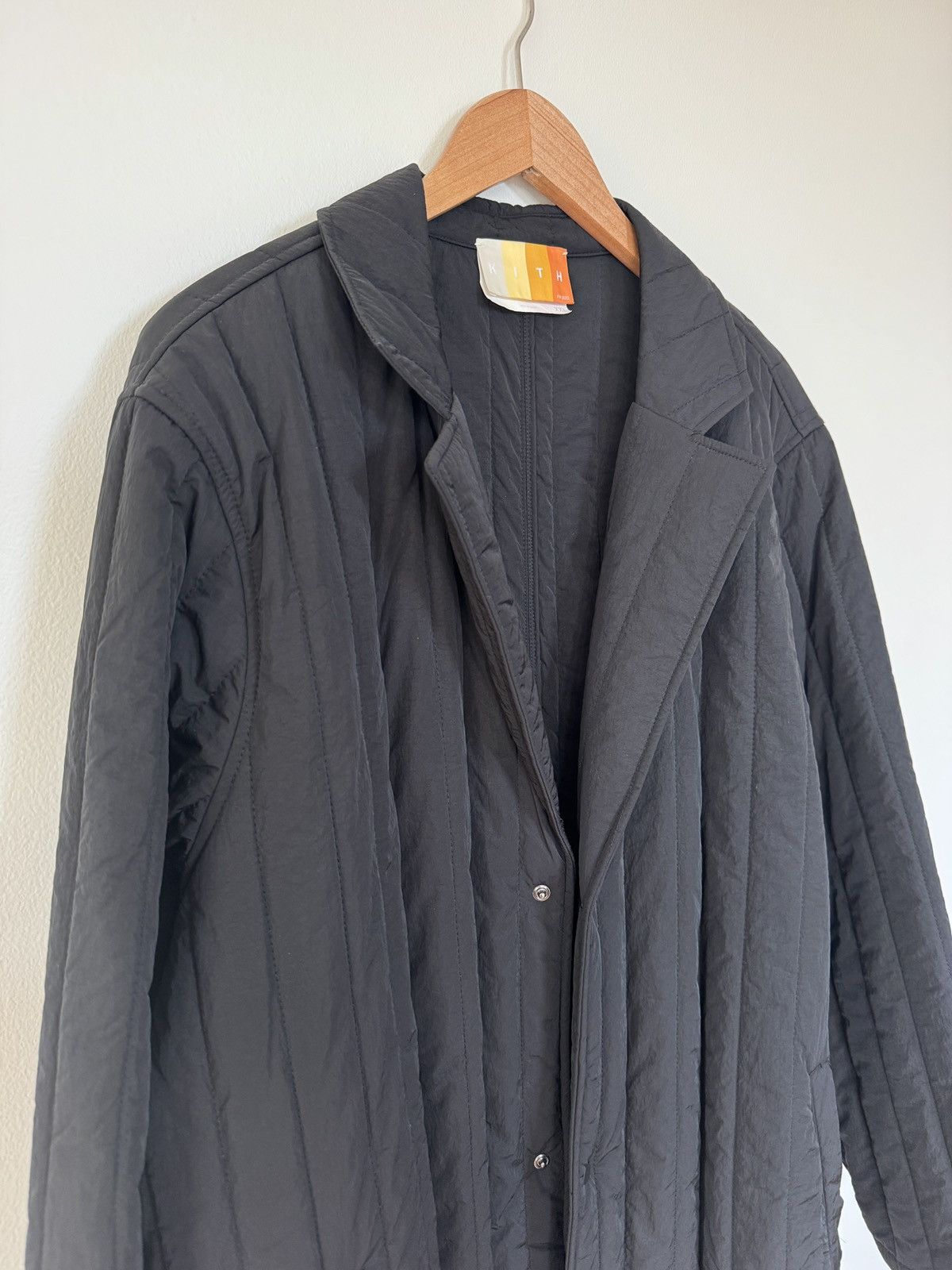 Kith Kith Bryant Quilted Overcoat Black XXL Size US XXL / EU 58 / 5 - 3 Thumbnail