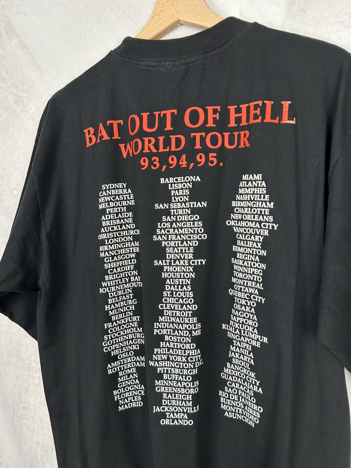 Band Tees Vintage Meat Loaf 90s Tour Graphic Tee Rock Band Rare Hype Size US XL / EU 56 / 4 - 5 Thumbnail