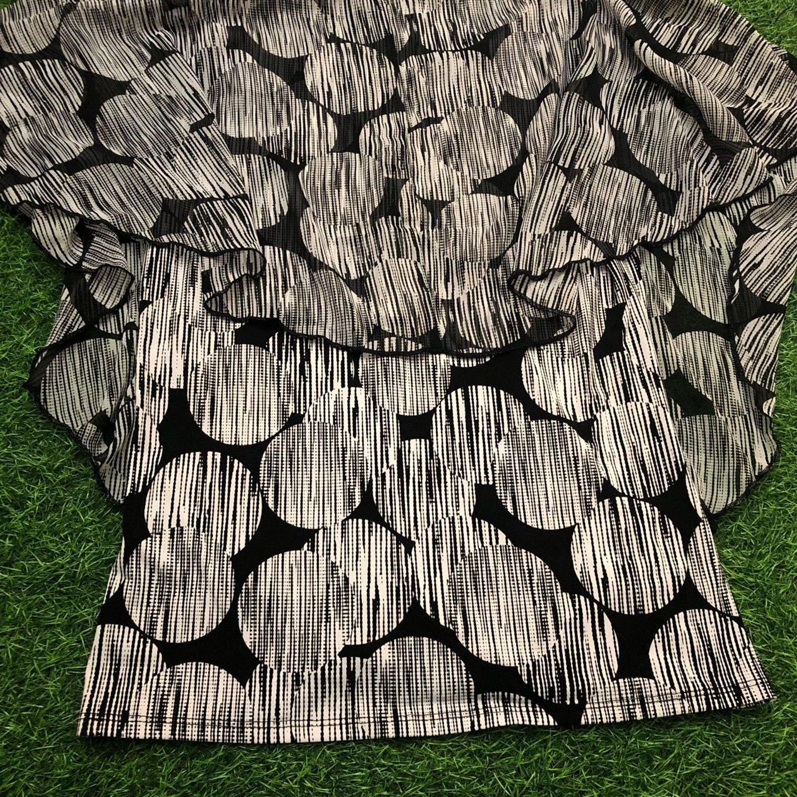 Other Women's Black/White Polka Dot Layered Blouse Size L / US 10 / IT 46 - 4 Thumbnail