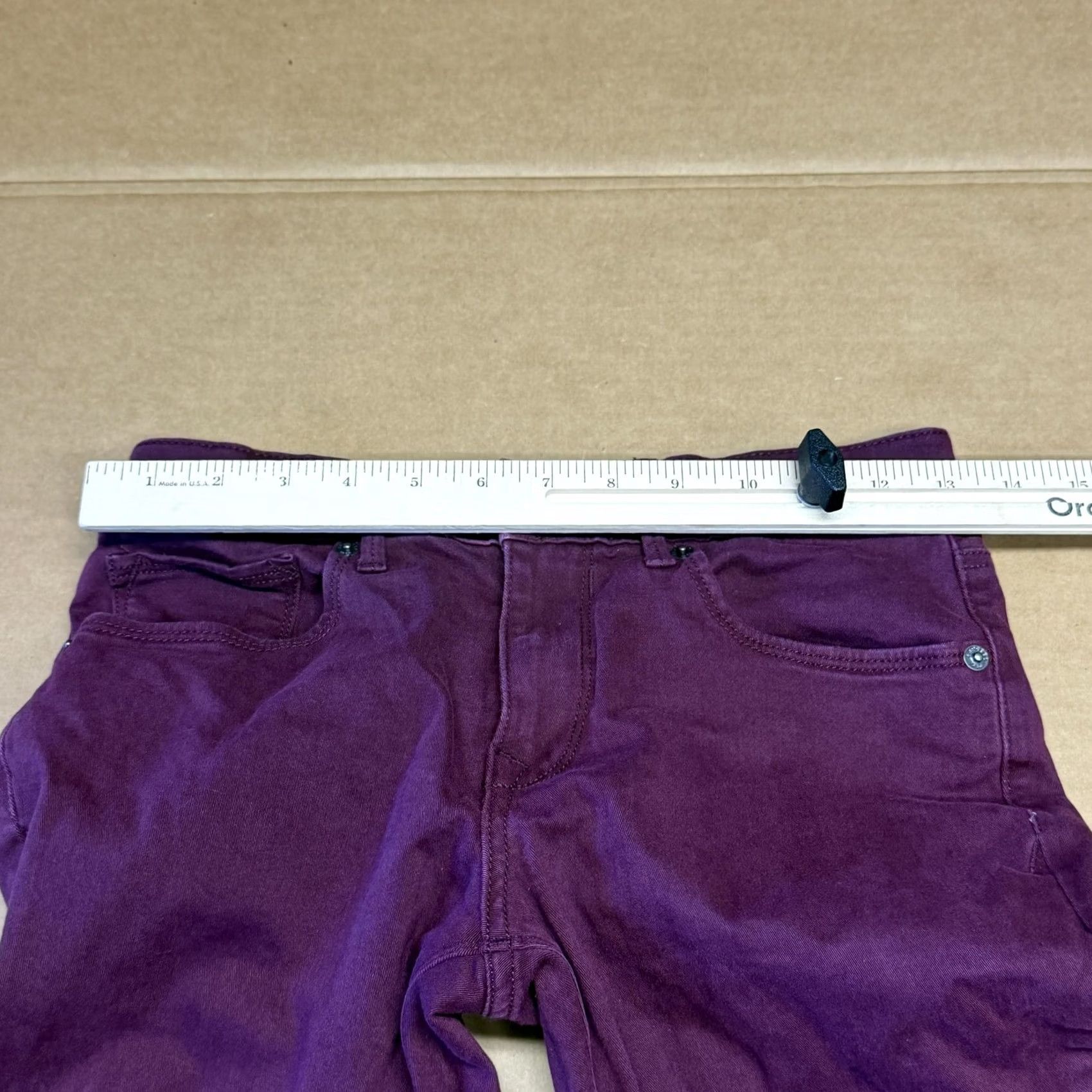 Express Express Pants Womens 0 Purple Skinny Ankle Legging Stretch Denim Mid Rise Size 25" / US 0 / IT 36 - 7 Thumbnail