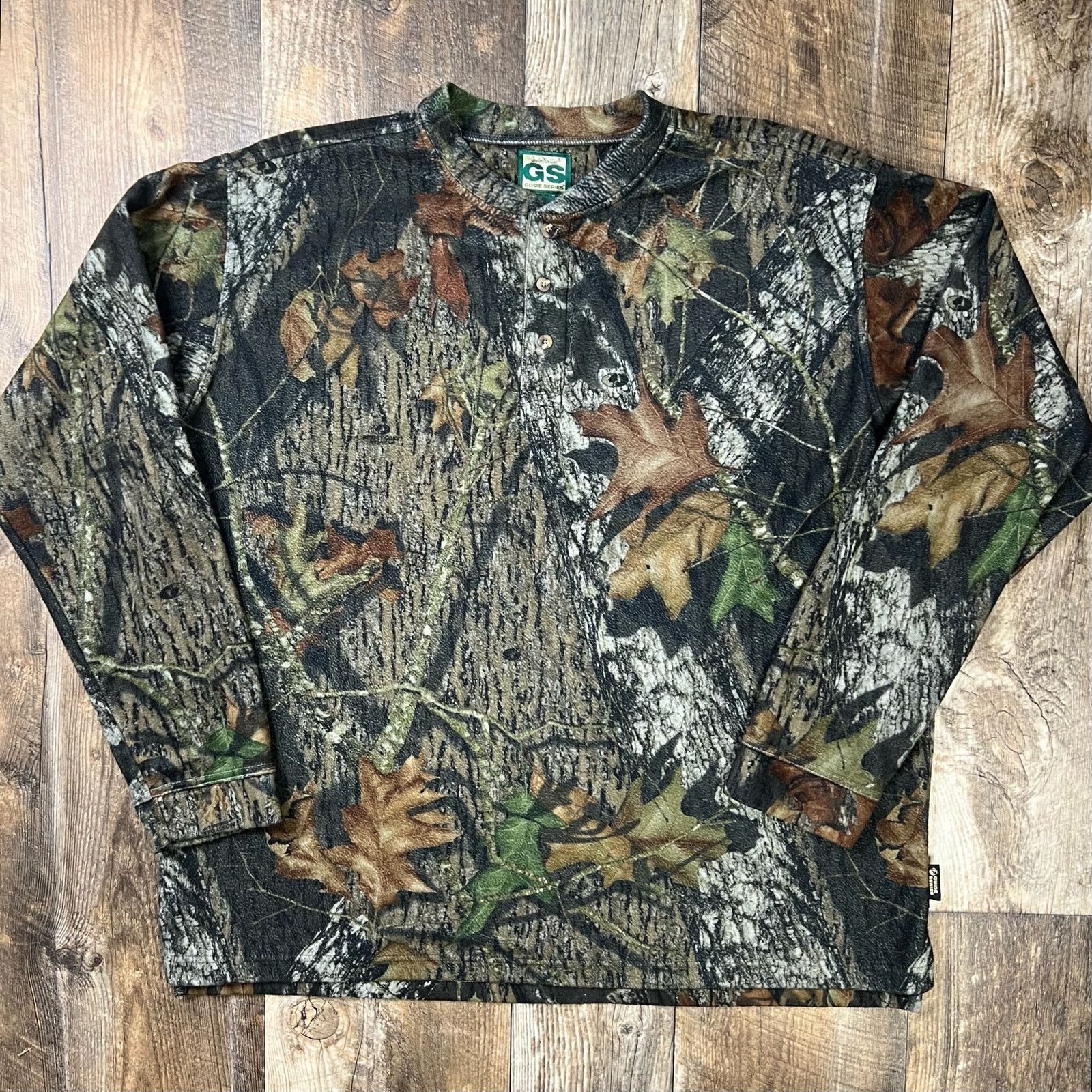 Vintage Vintage Gander Mountain Guide Series Camo Fleece Pullover 2X Size US XXL / EU 58 / 5 - 1 Thumbnail