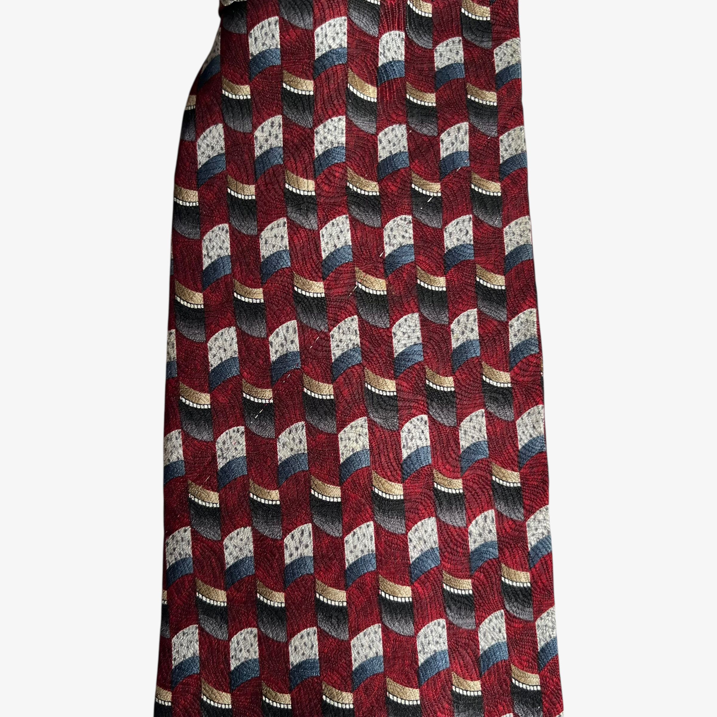 Pierre Cardin Vintage 90s Pierre Cardin Abstract Swirl Print Silk Tie Size ONE SIZE - 4 Thumbnail