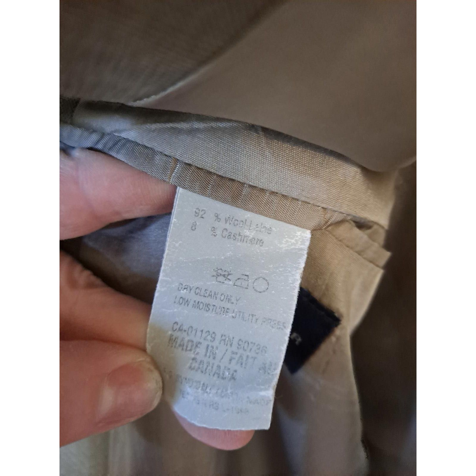 Lauren Ralph Lauren Lauren Ralph Lauren Tan 2 Button Blazer Wool/Cashmere Size 4 Size 40R - 6 Thumbnail