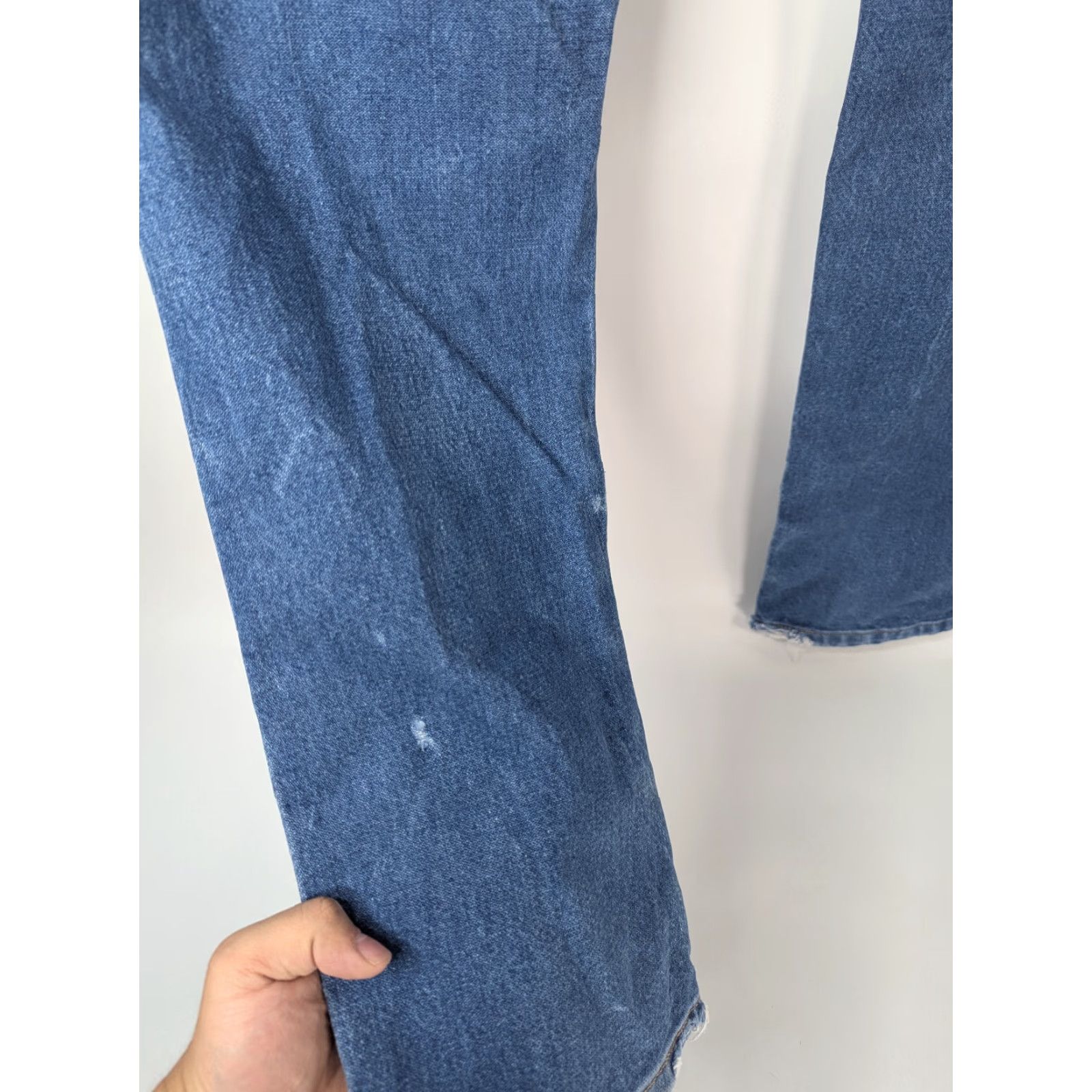 Wrangler VINTAGE Wrangler Jeans Men's 36x34 Cowboy Cut Bootcut Western 13MWZ Workwear Distressed Size US 36 / EU 52 - 3 Thumbnail