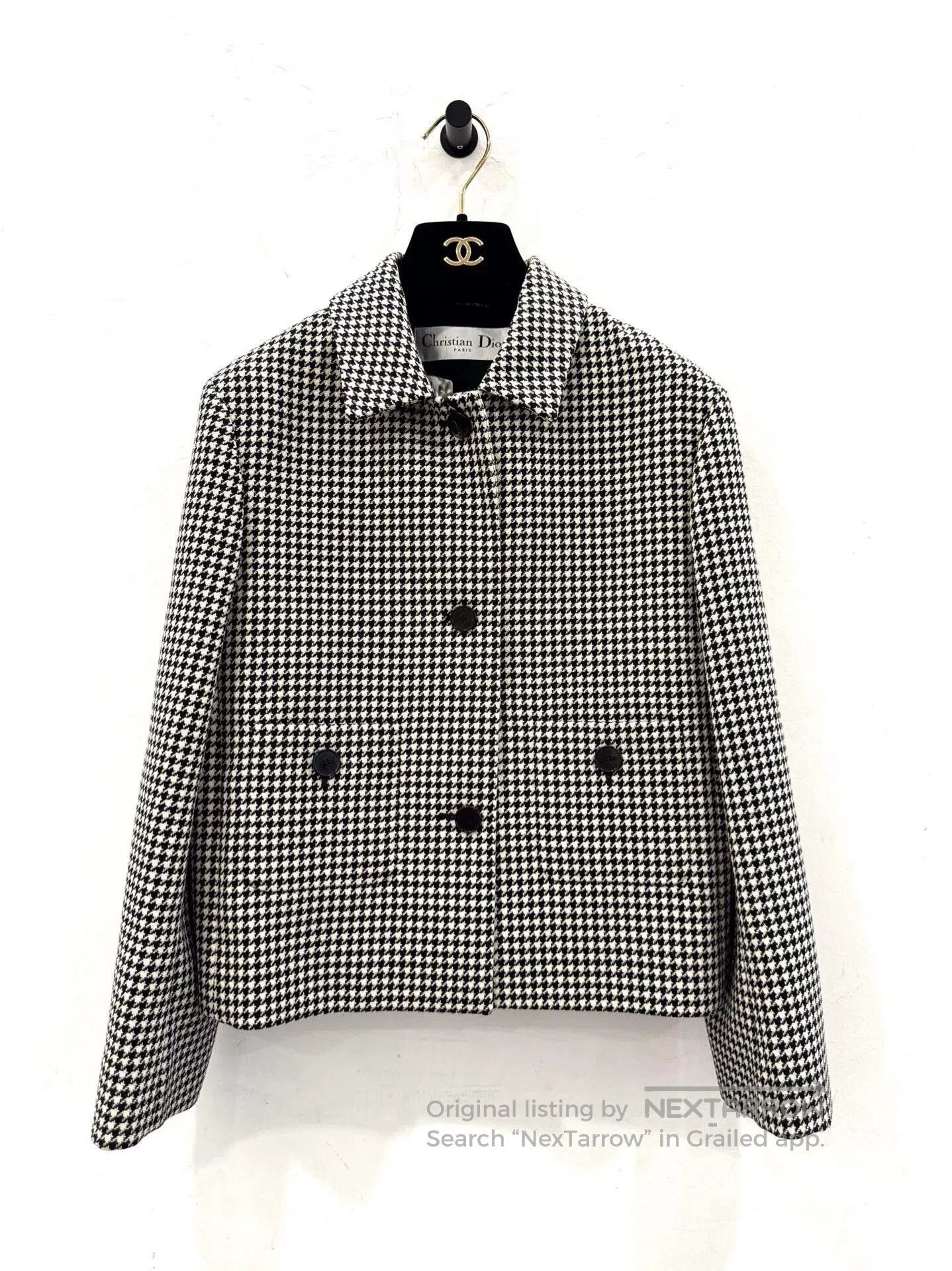 Dior Dior Women's Houndstooth Wool Jacket. Size XS / US 0-2 / IT 36-38 - 1 Thumbnail