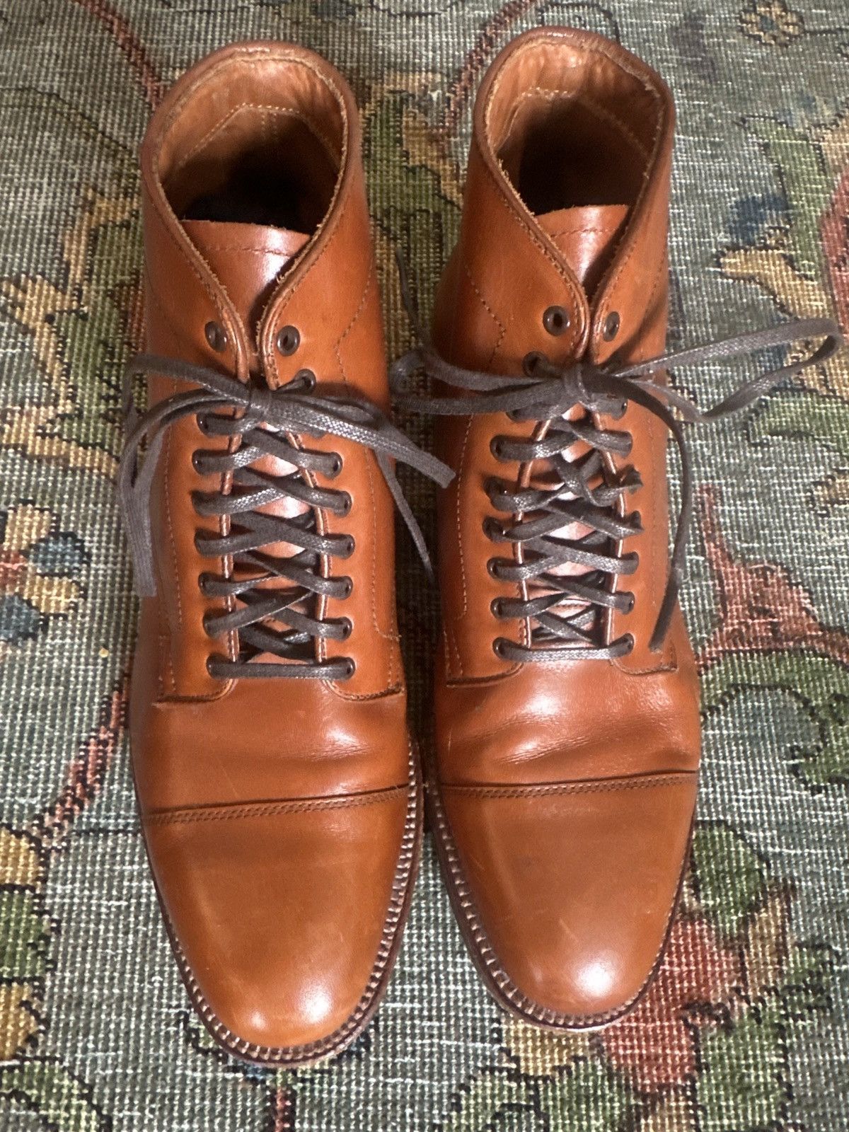Alden Alden 3914 Straight Tip Boots Furnished Calf- rare! Size US 9 / EU 42 - 1 Thumbnail