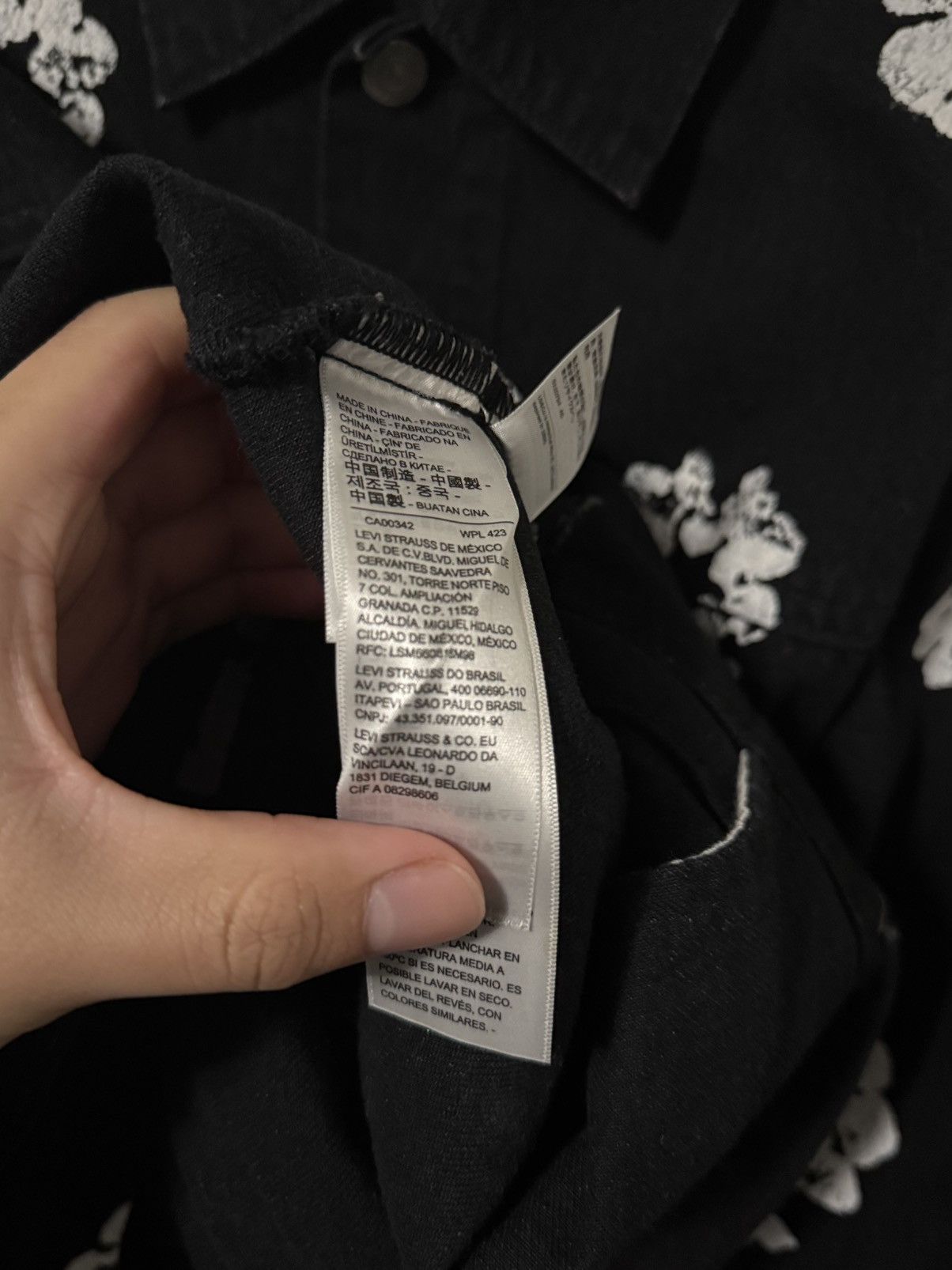 DENIM TEARS × Levi's Denim Tears x Levi’s All Over Wreath Black Jacket Size US L / EU 52-54 / 3 - 5 Thumbnail