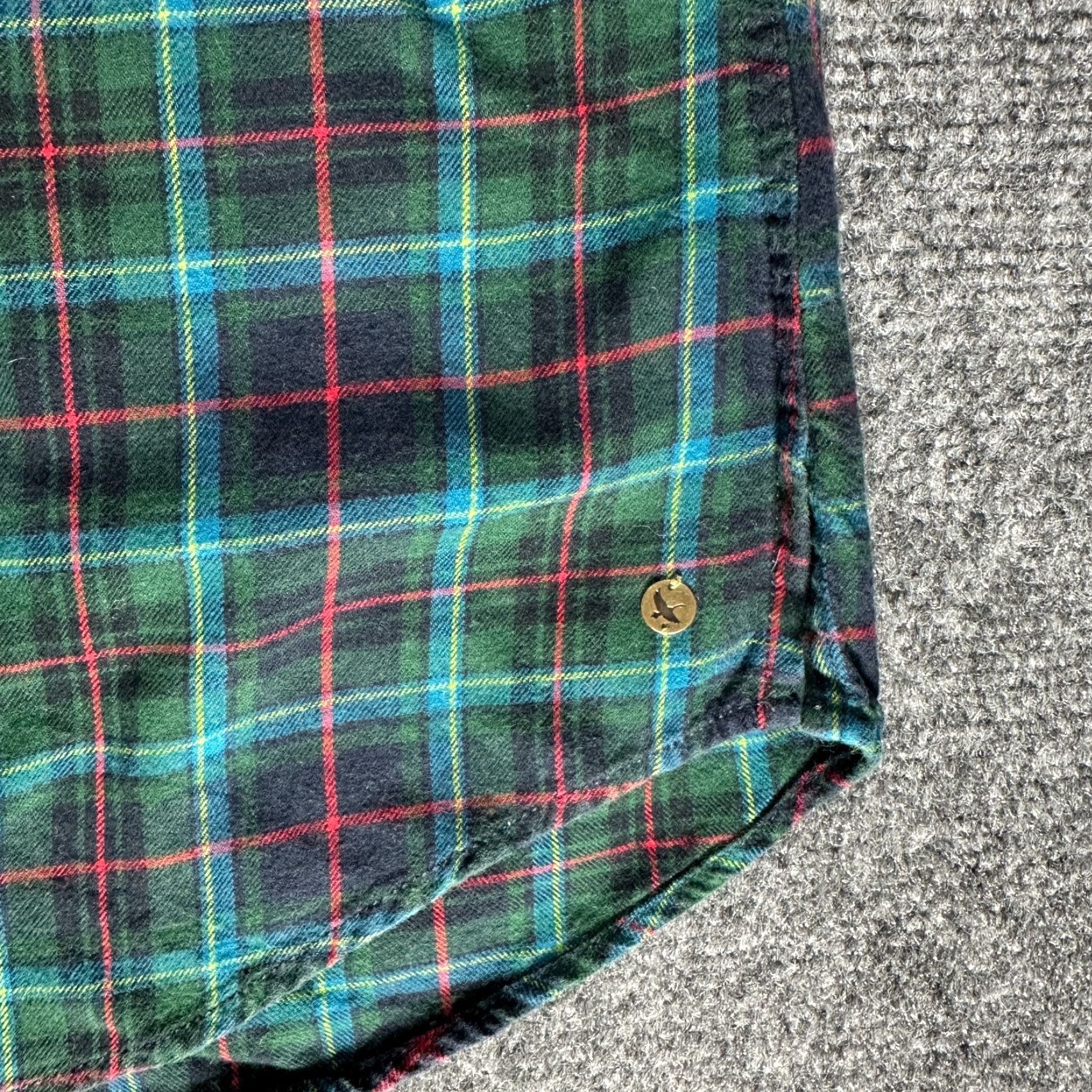 Eddie Bauer Eddie Bauer Shirt Womens Small Tartan Plaid Henley Top Roll Tab Sleeve Knit Cotton Blend Blue Size S / US 4 / IT 40 - 4 Thumbnail