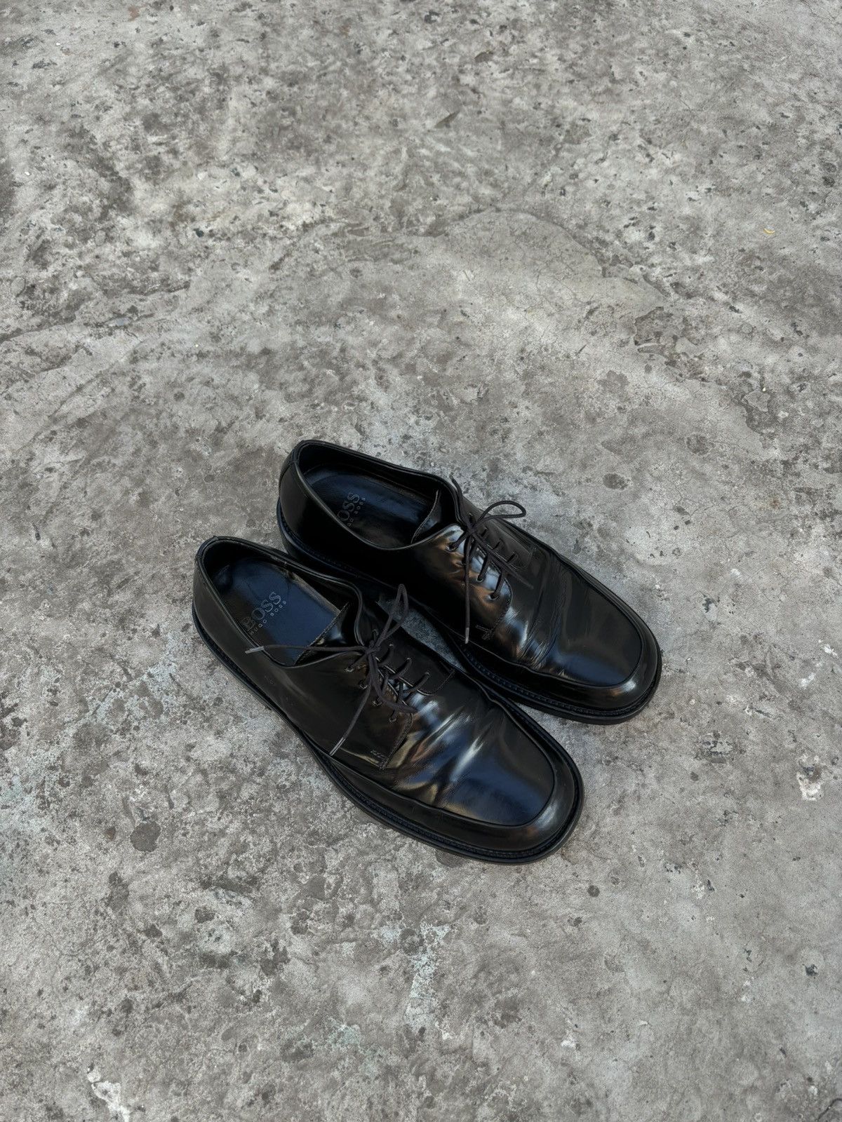 Hugo Boss Vintage 90s Hugo Boss Square Derby Shoes Size US 8.5 / EU 41-42 - 3 Thumbnail