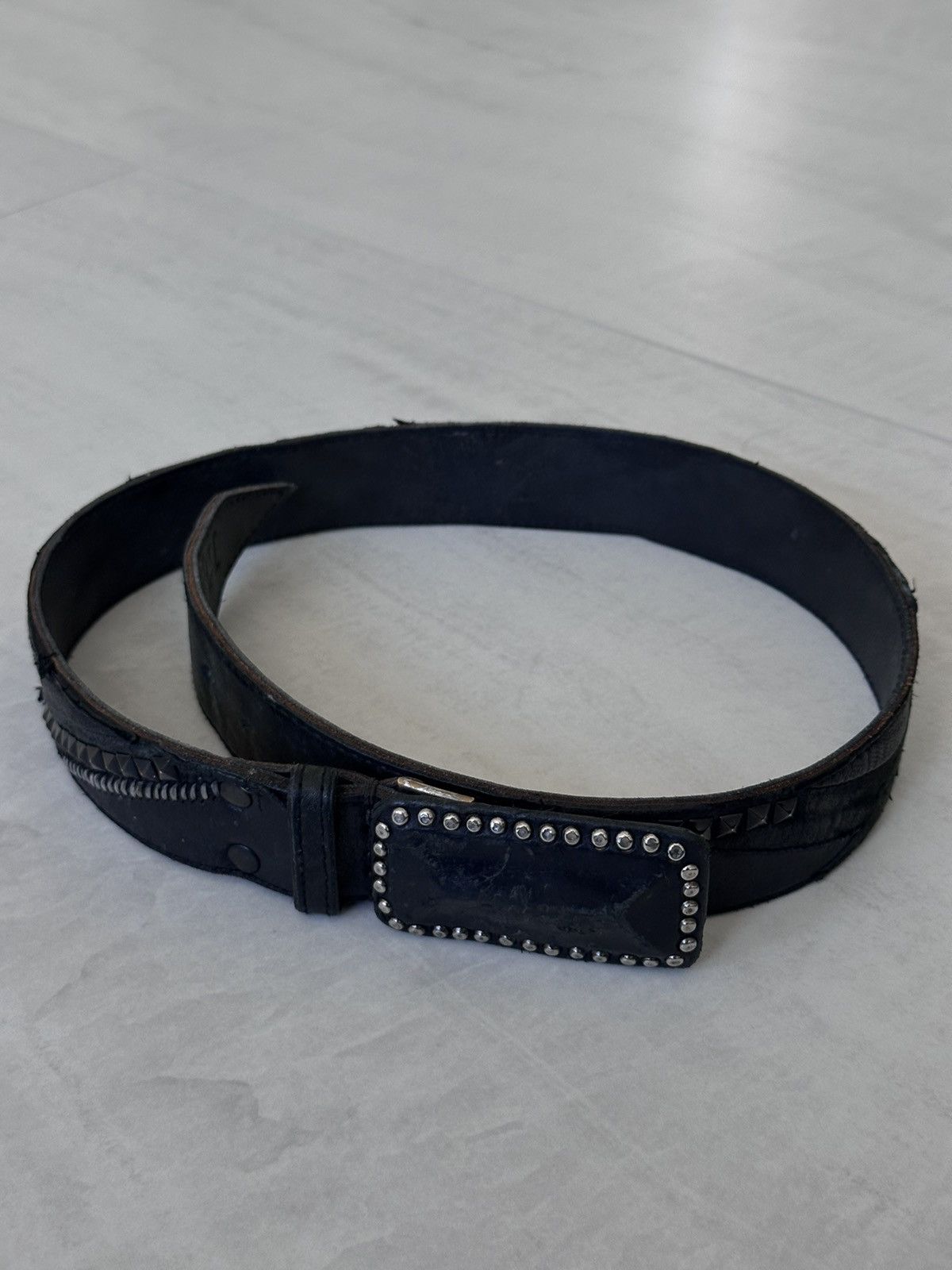 rare kmrii leather belt 初期 rare kmrii leather belt 初期 - メルカリ