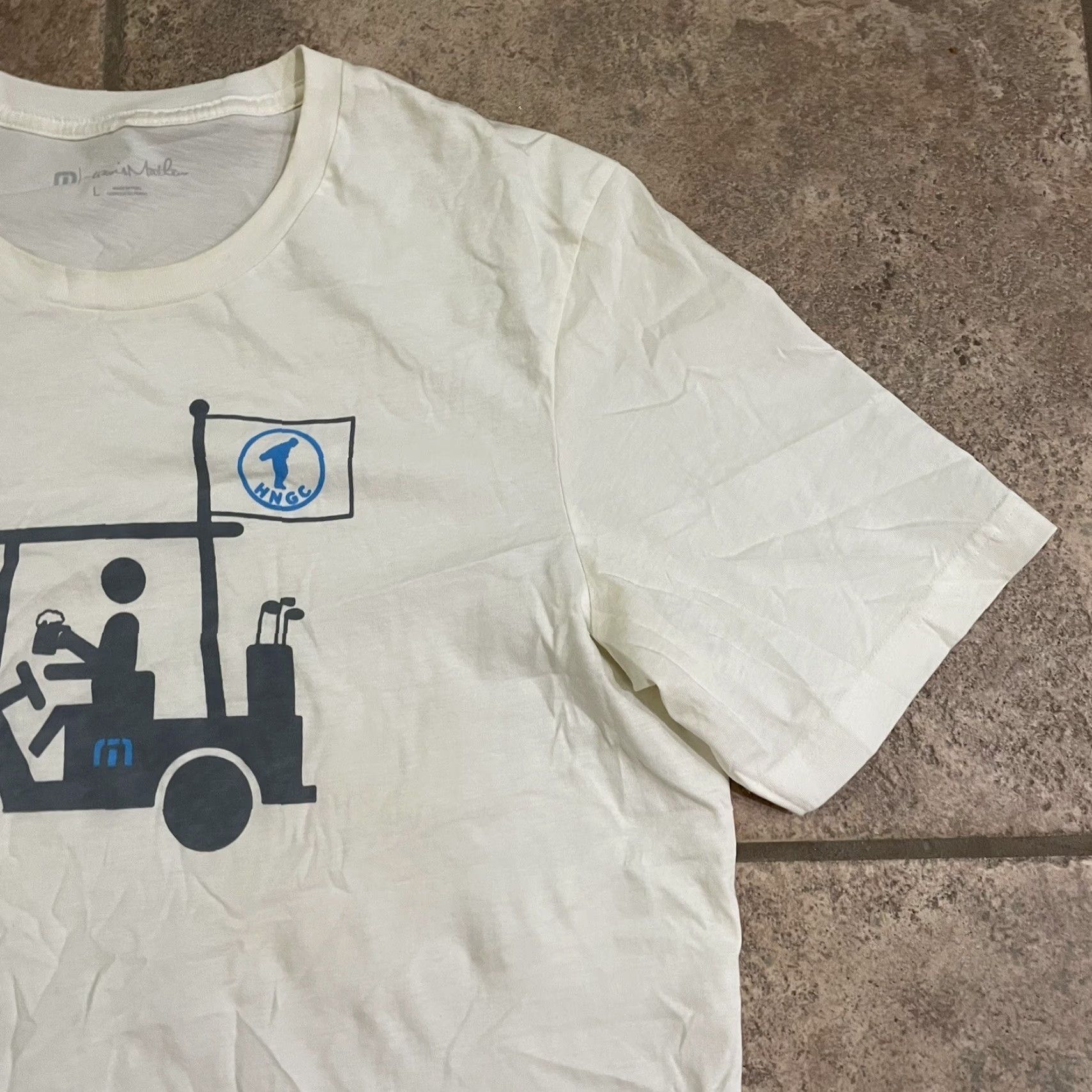 TravisMathew Travis Mathew Golfing graphic Tee Mens L White T-Shirt Shirt Size US L / EU 52-54 / 3 - 2 Thumbnail