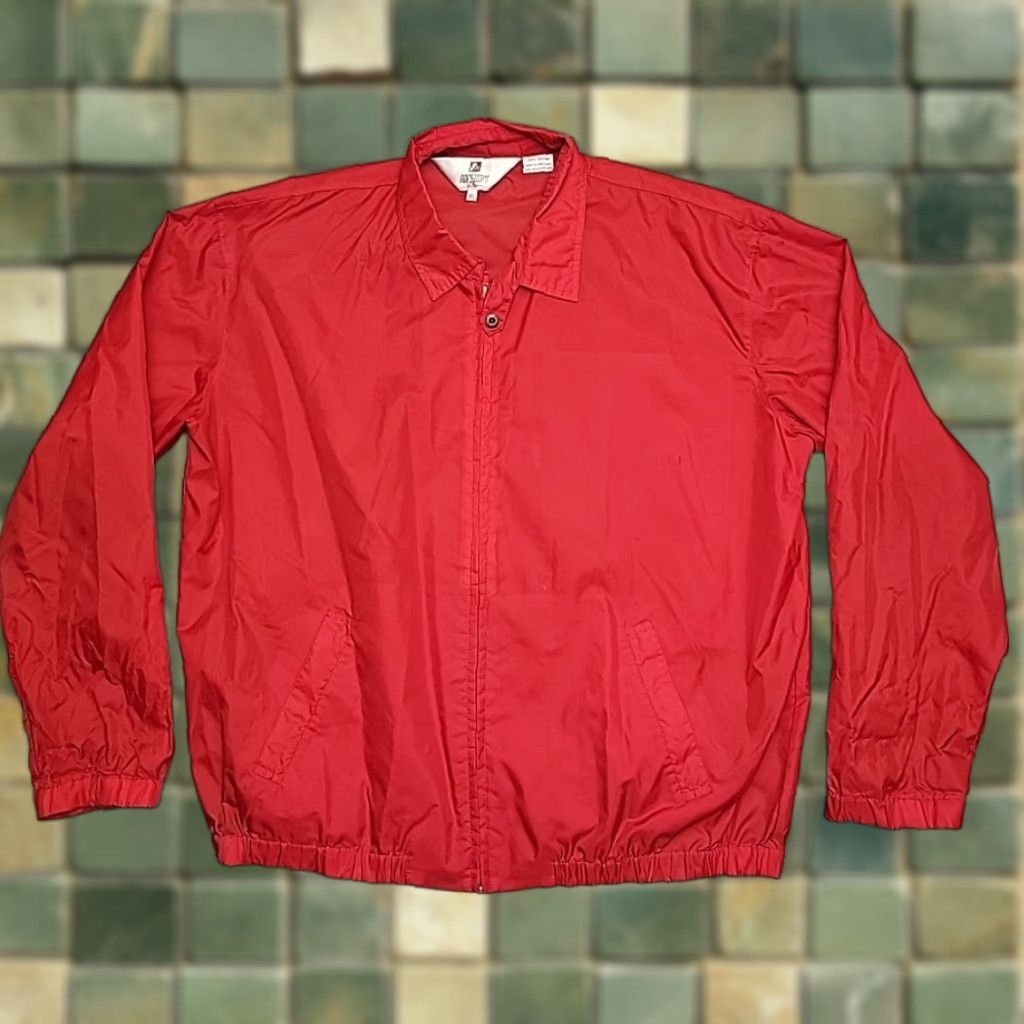 Etro VTG Norsport Jacket Men XL Red Nylon Full Zip Windbreaker Retro Unlined 80s 70s Sports Size US XL / EU 56 / 4 - 1 Thumbnail