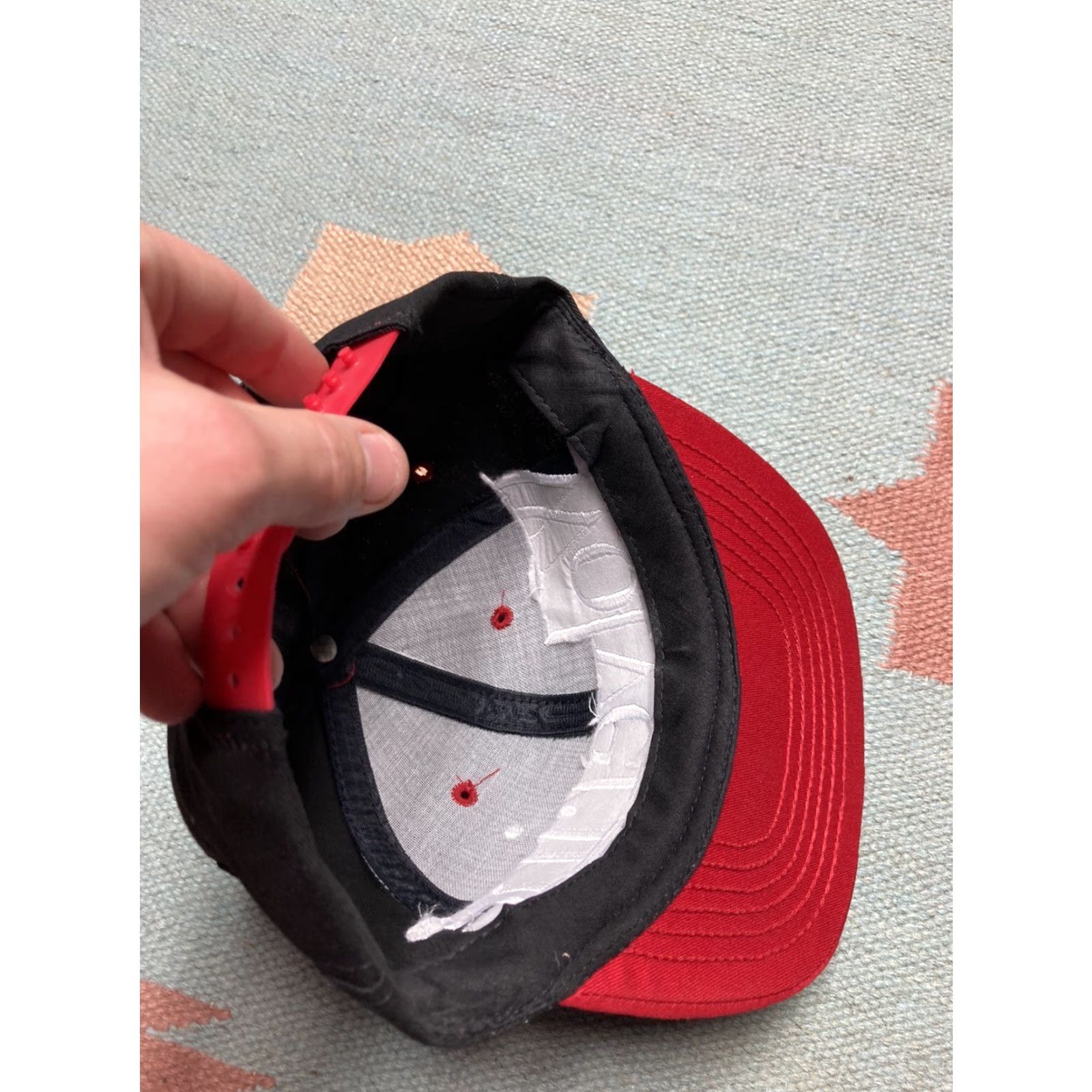 Vintage VINTAGE Snapback Hat Cap Wolverine Vinyl Siding Construction USA Snapback Adjustable Black Mens Spellout USA Size ONE SIZE - 8 Thumbnail